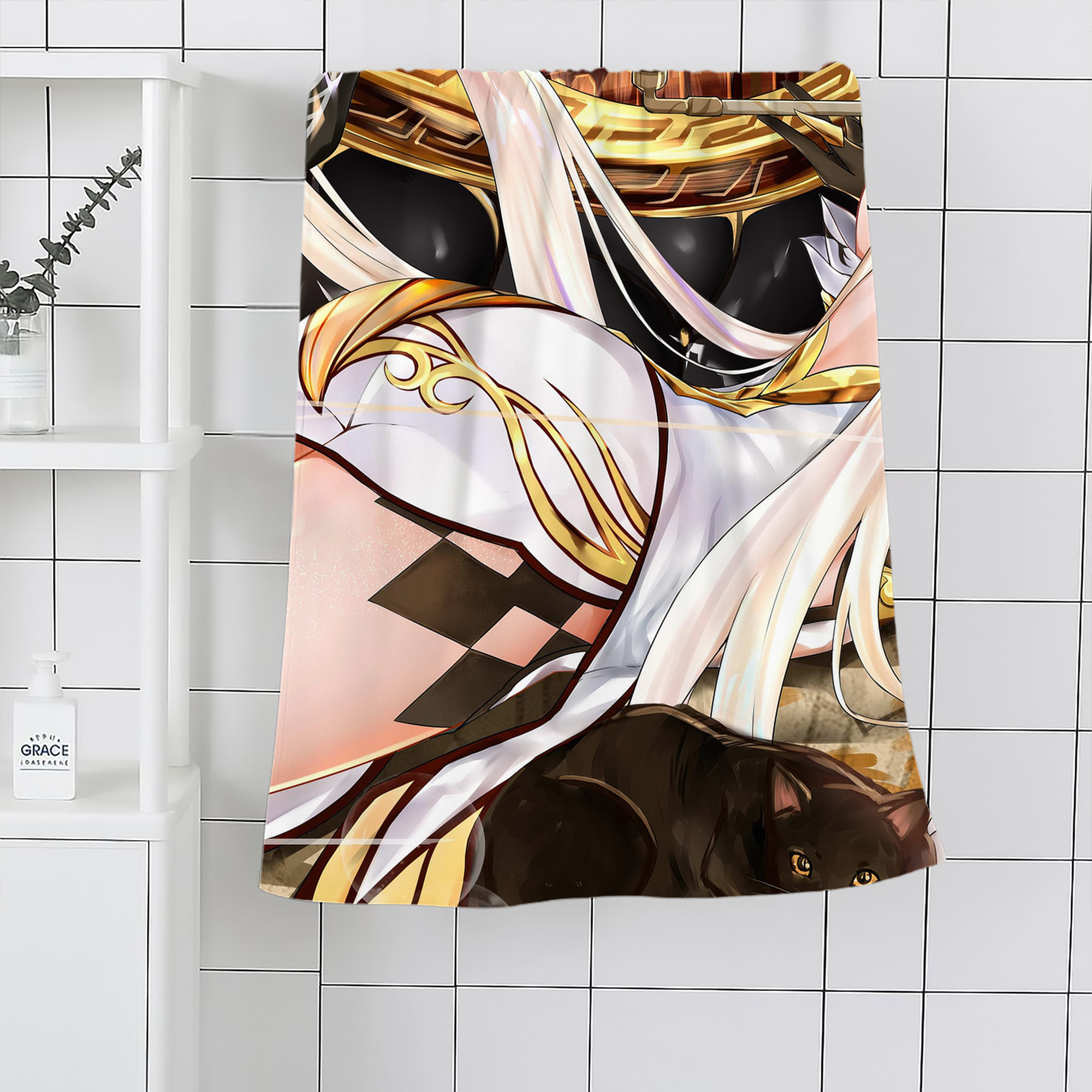 げんし神 genshin 大判バスタオル 70×140cm 吸水速乾 柔らかい肌触り