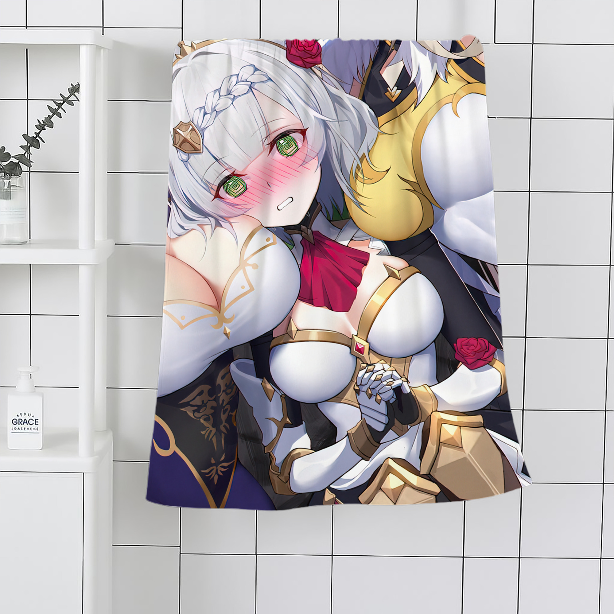 げんし神 genshin 大判バスタオル 70×140cm 吸水速乾 柔らかい肌触り