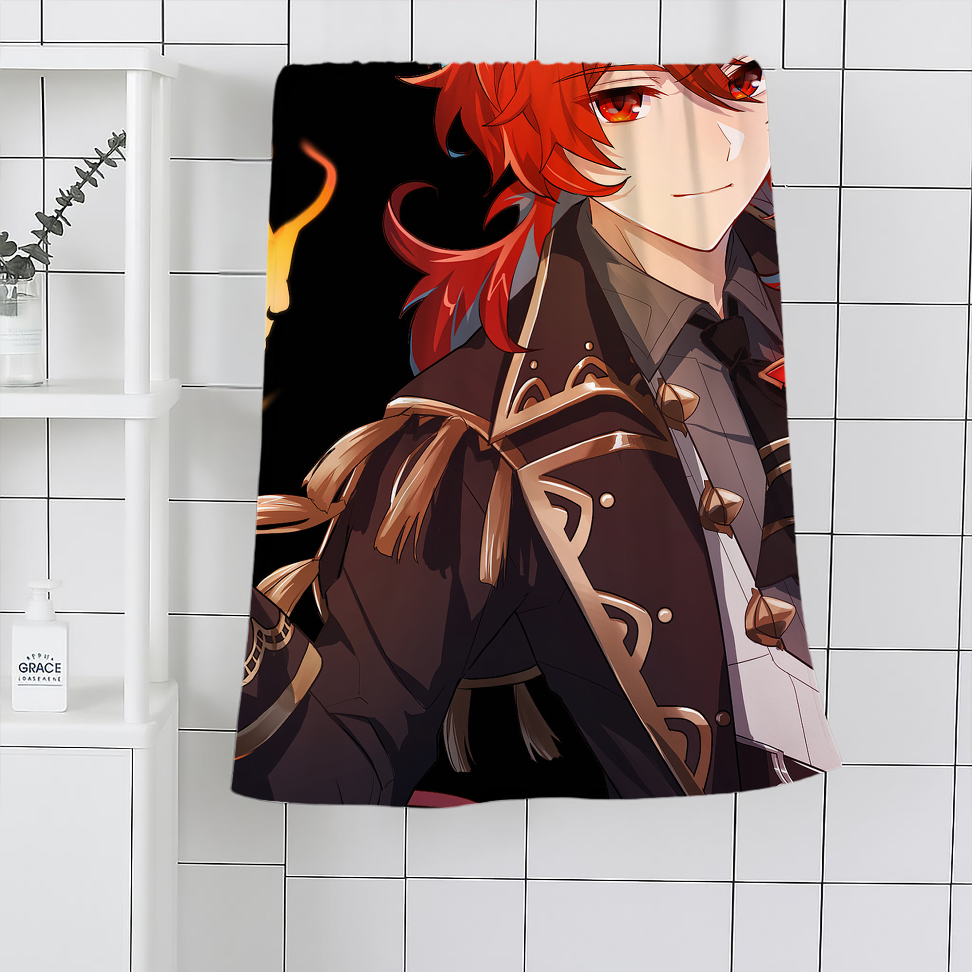 げんし神 genshin 大判バスタオル 70×140cm 吸水速乾 柔らかい肌触り