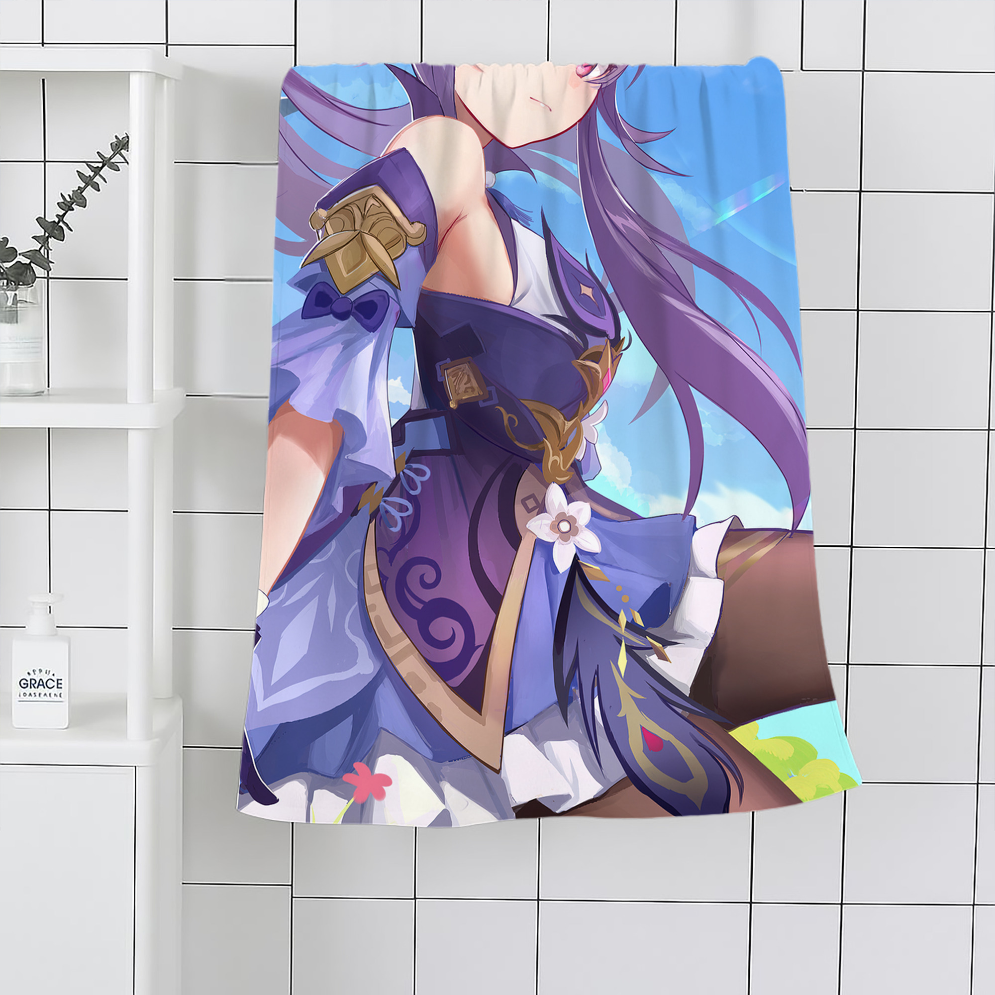 げんし神 genshin 大判バスタオル 70×140cm 吸水速乾 柔らかい肌触り