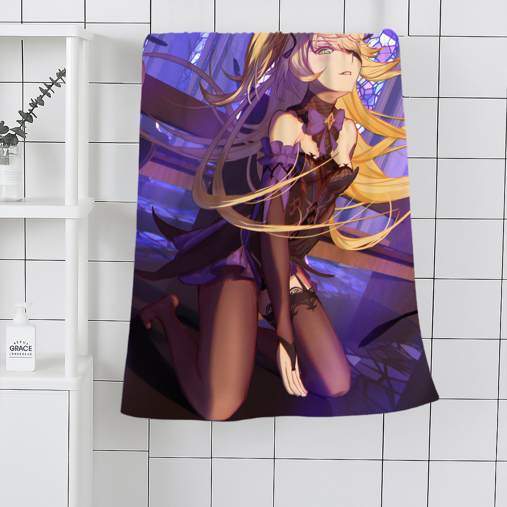 げんし神 genshin 大判バスタオル 70×140cm 吸水速乾 柔らかい肌触り