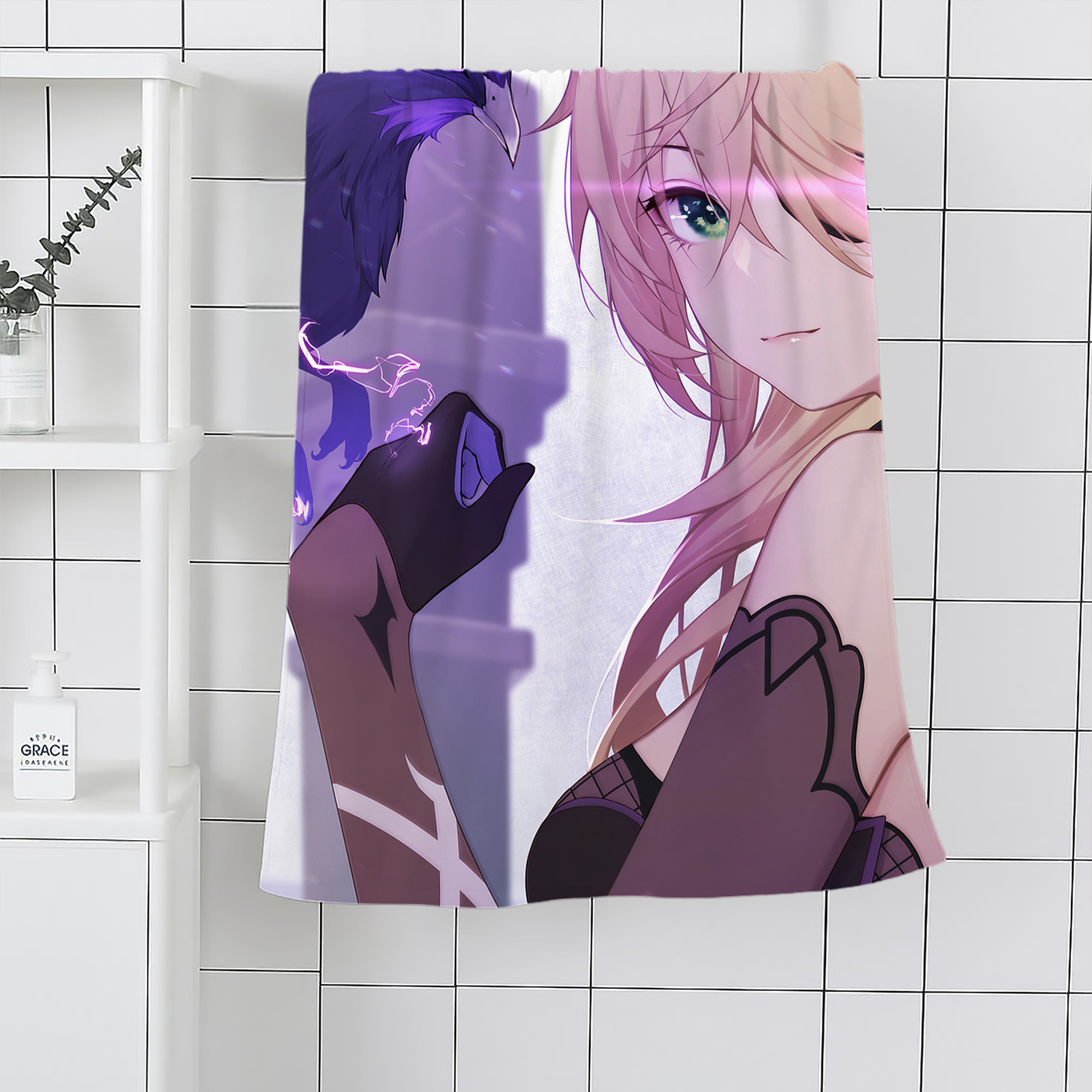 げんし神 genshin 大判バスタオル 70×140cm 吸水速乾 柔らかい肌触り