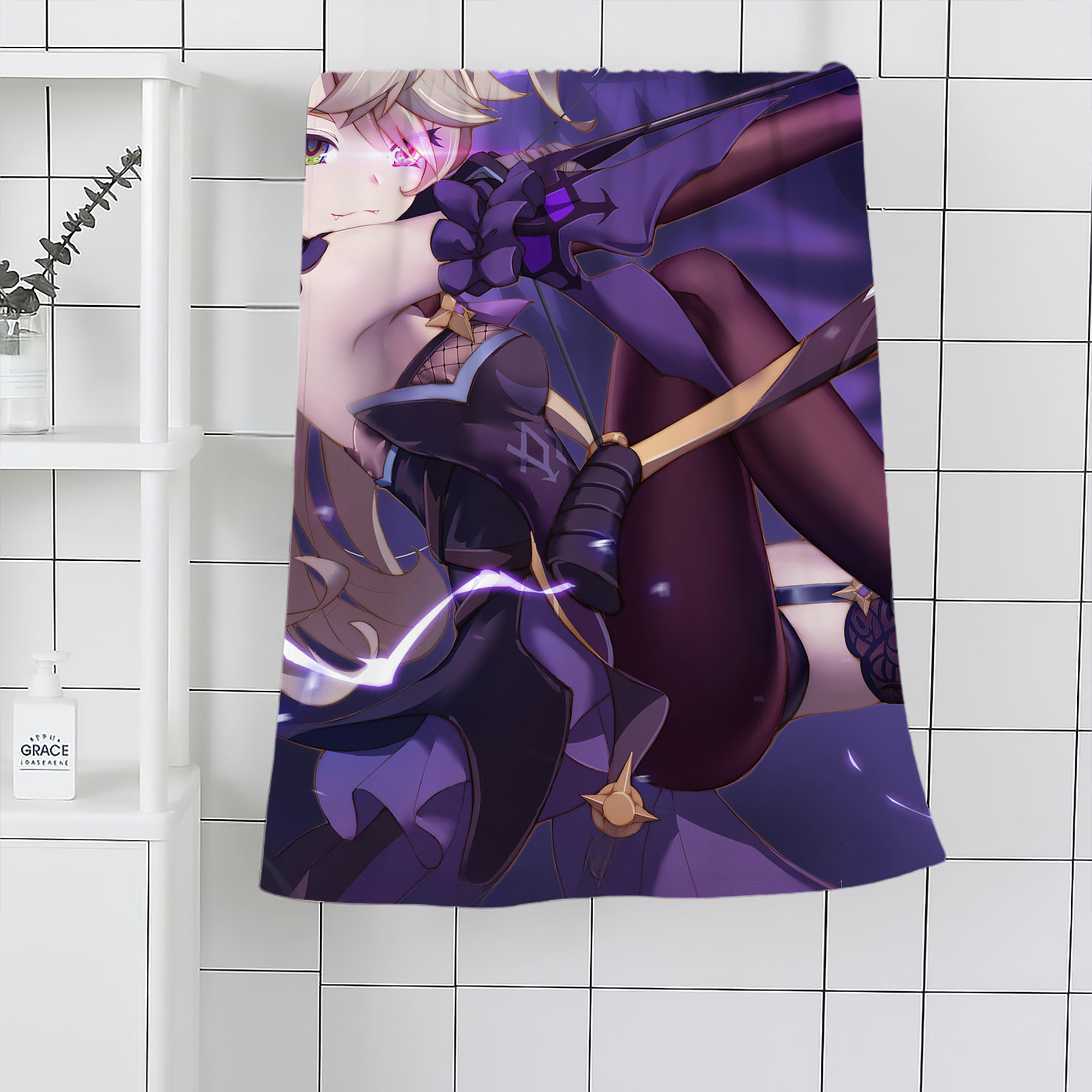 げんし神 genshin 大判バスタオル 70×140cm 吸水速乾 柔らかい肌触り