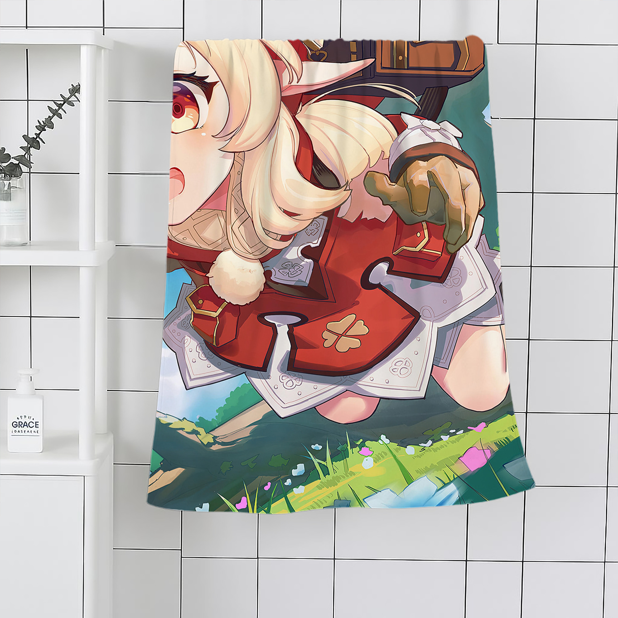 げんし神 genshin 大判バスタオル 70×140cm 吸水速乾 柔らかい肌触り