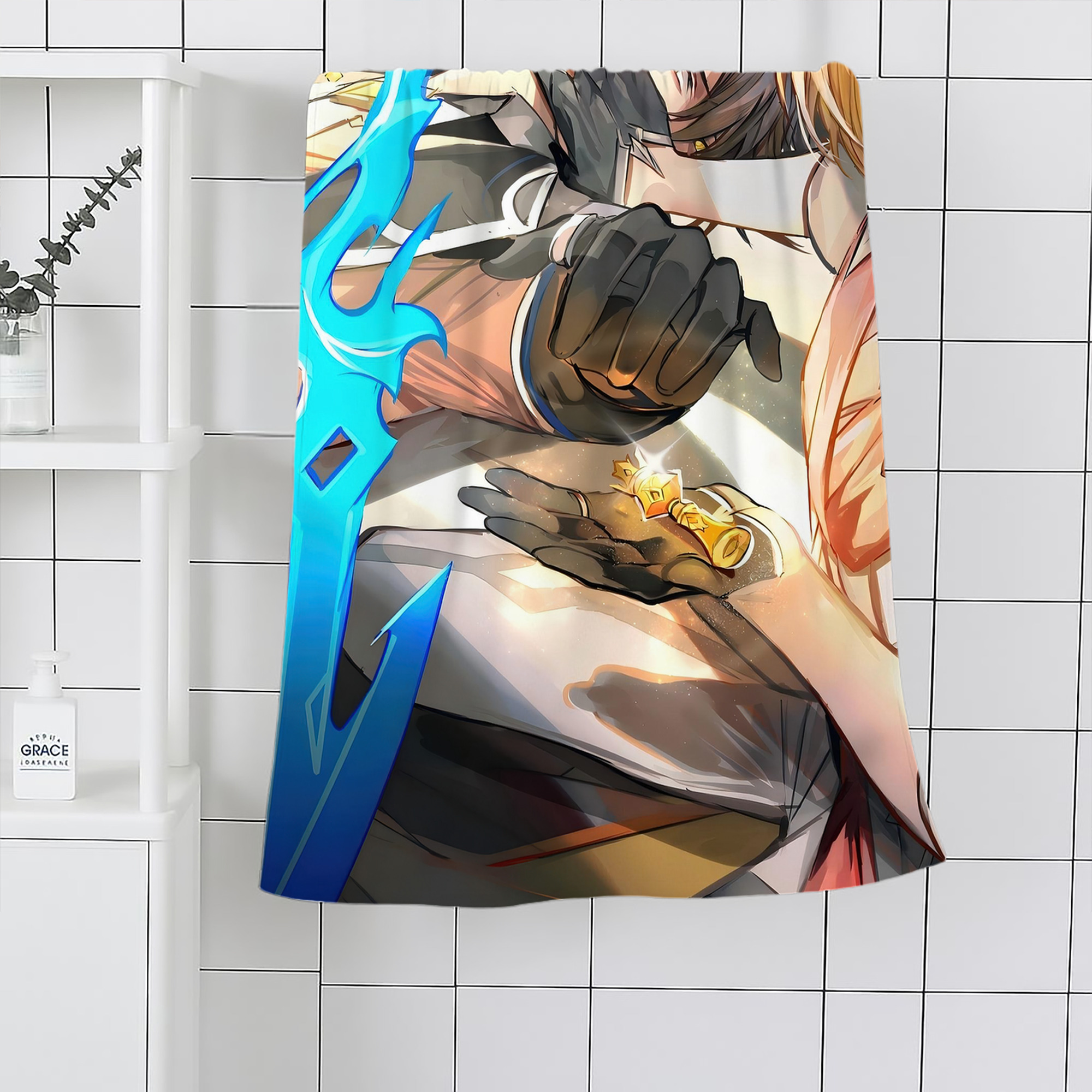 げんし神 genshin 大判バスタオル 70×140cm 吸水速乾 柔らかい肌触り