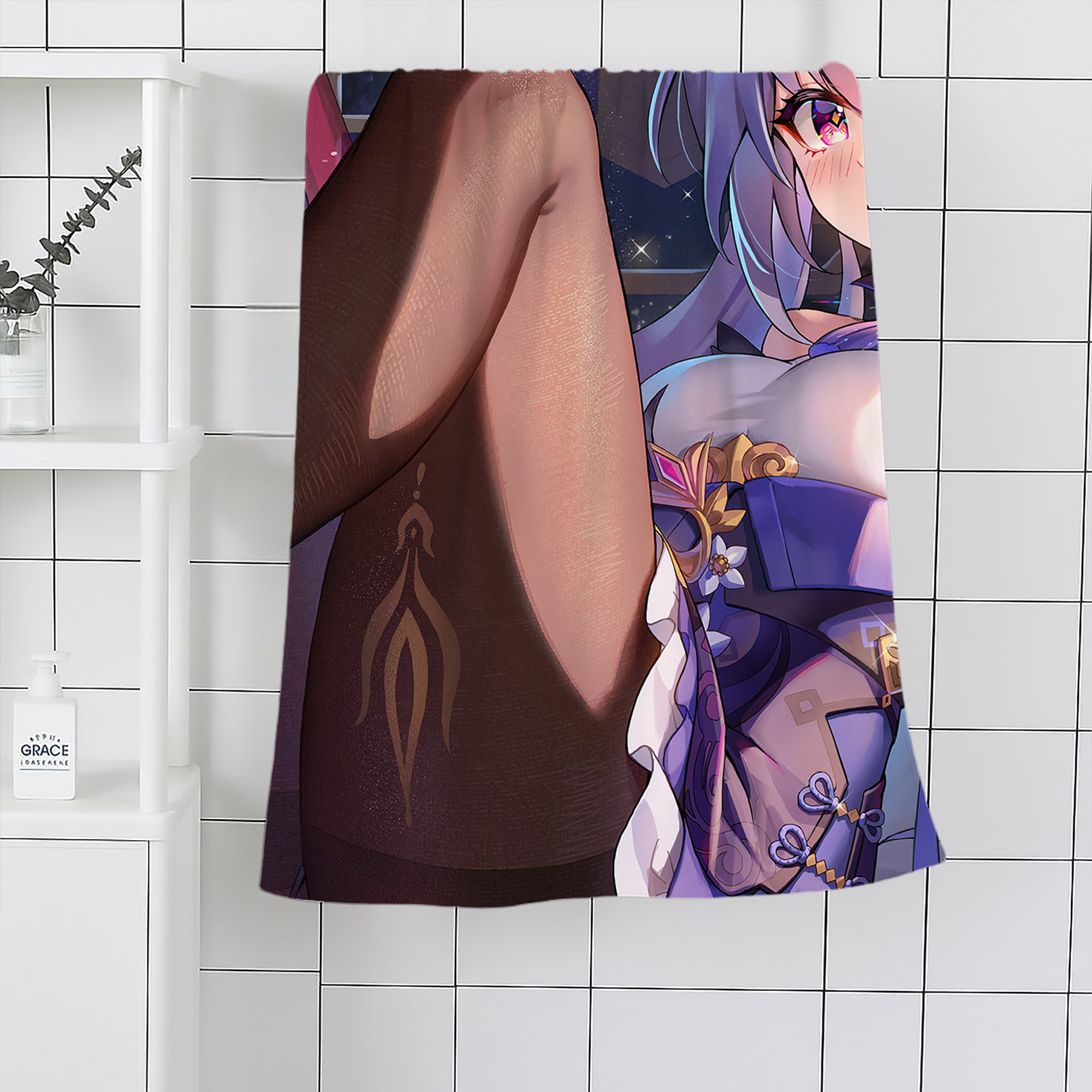 げんし神 genshin 大判バスタオル 70×140cm 吸水速乾 柔らかい肌触り