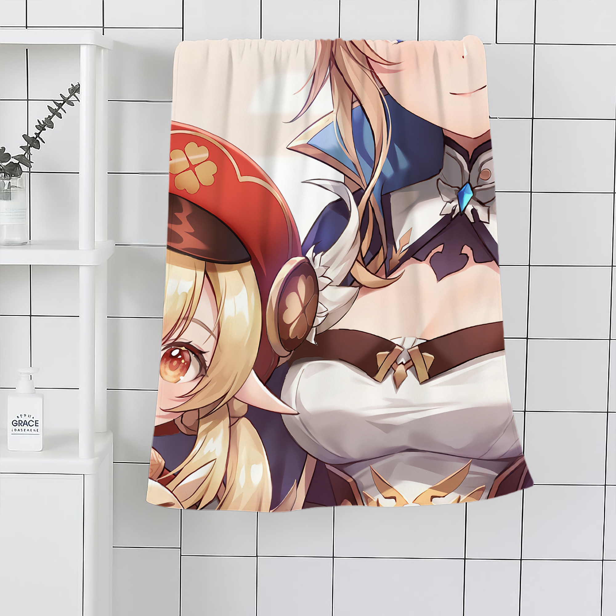 げんし神 genshin 大判バスタオル 70×140cm 吸水速乾 柔らかい肌触り