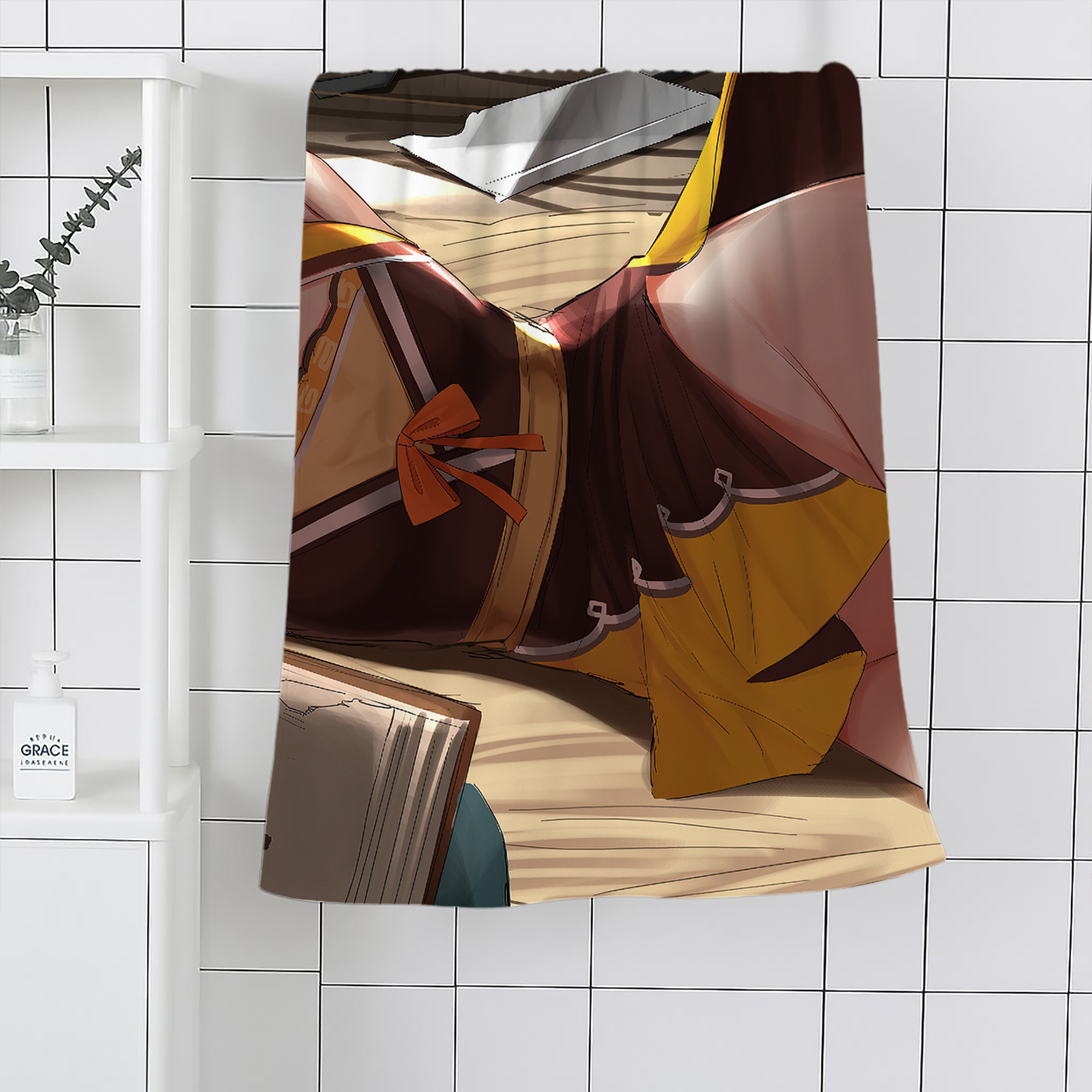 げんし神 genshin 大判バスタオル 70×140cm 吸水速乾 柔らかい肌触り