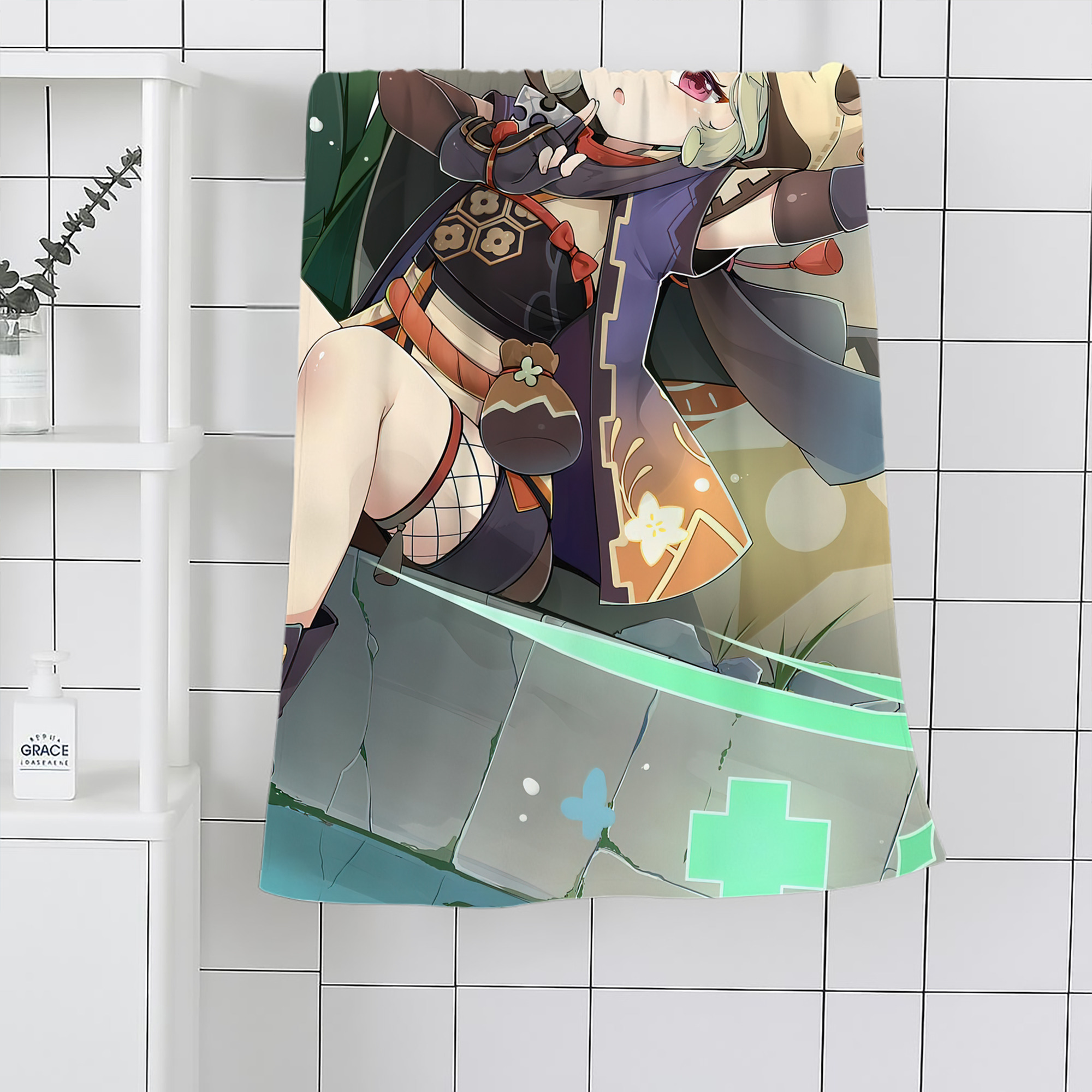 げんし神 genshin 大判バスタオル 70×140cm 吸水速乾 柔らかい肌触り