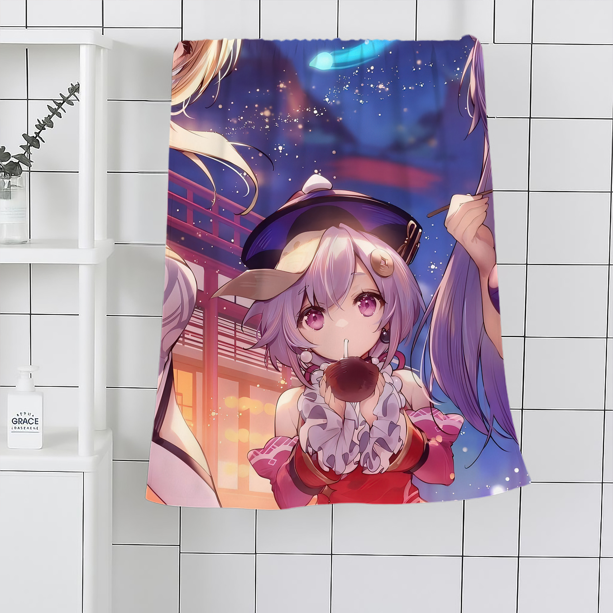 げんし神 genshin 大判バスタオル 70×140cm 吸水速乾 柔らかい肌触り