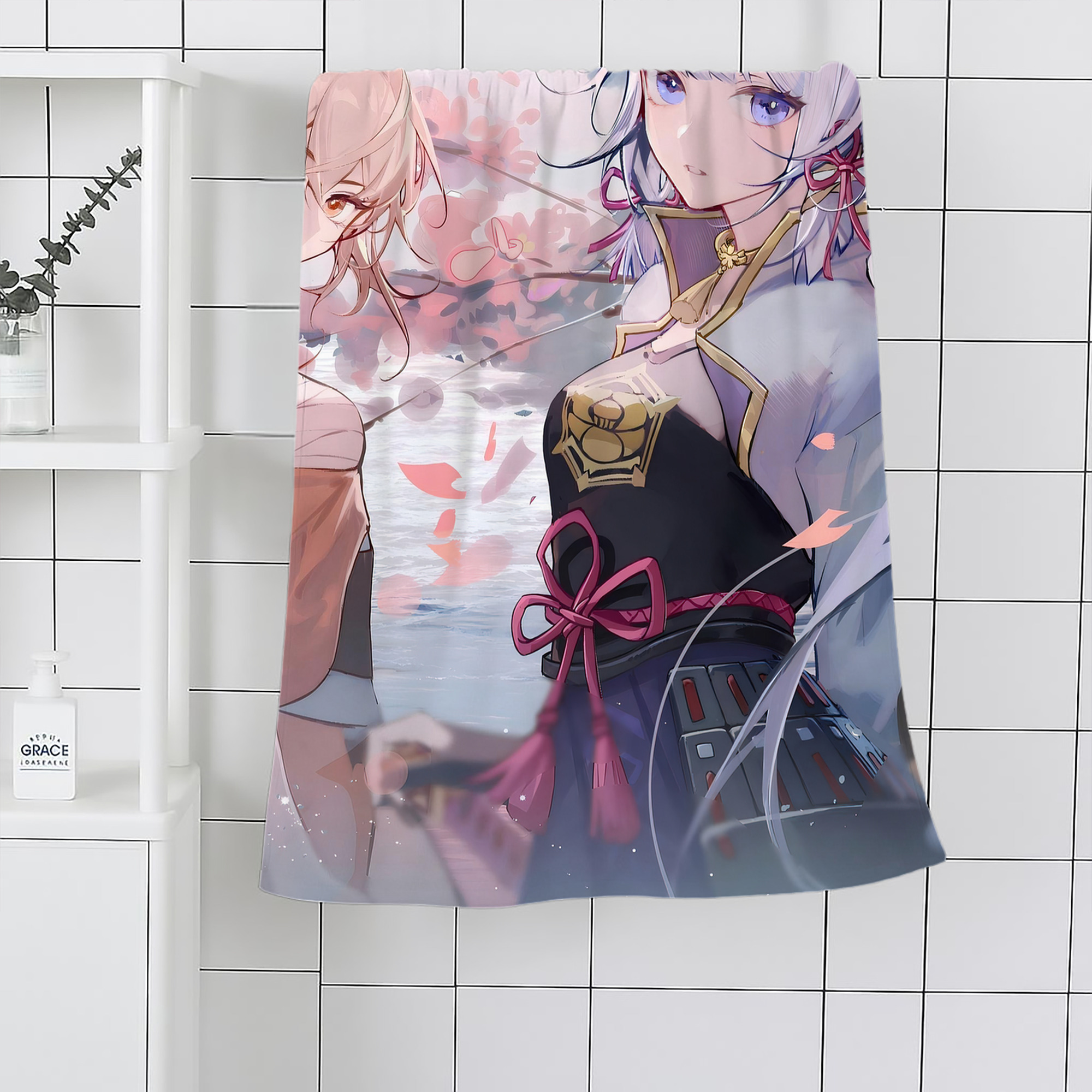 げんし神 genshin 大判バスタオル 70×140cm 吸水速乾 柔らかい肌触り