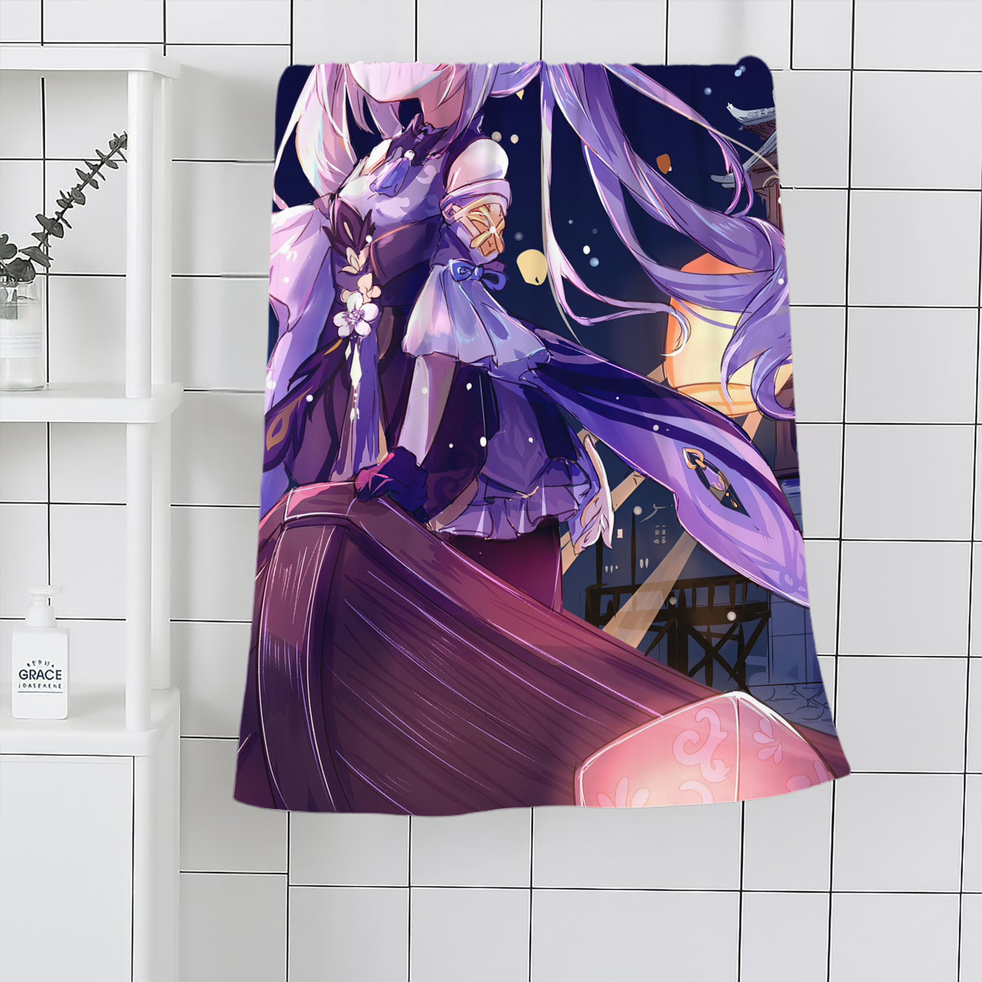 げんし神 genshin 大判バスタオル 70×140cm 吸水速乾 柔らかい肌触り