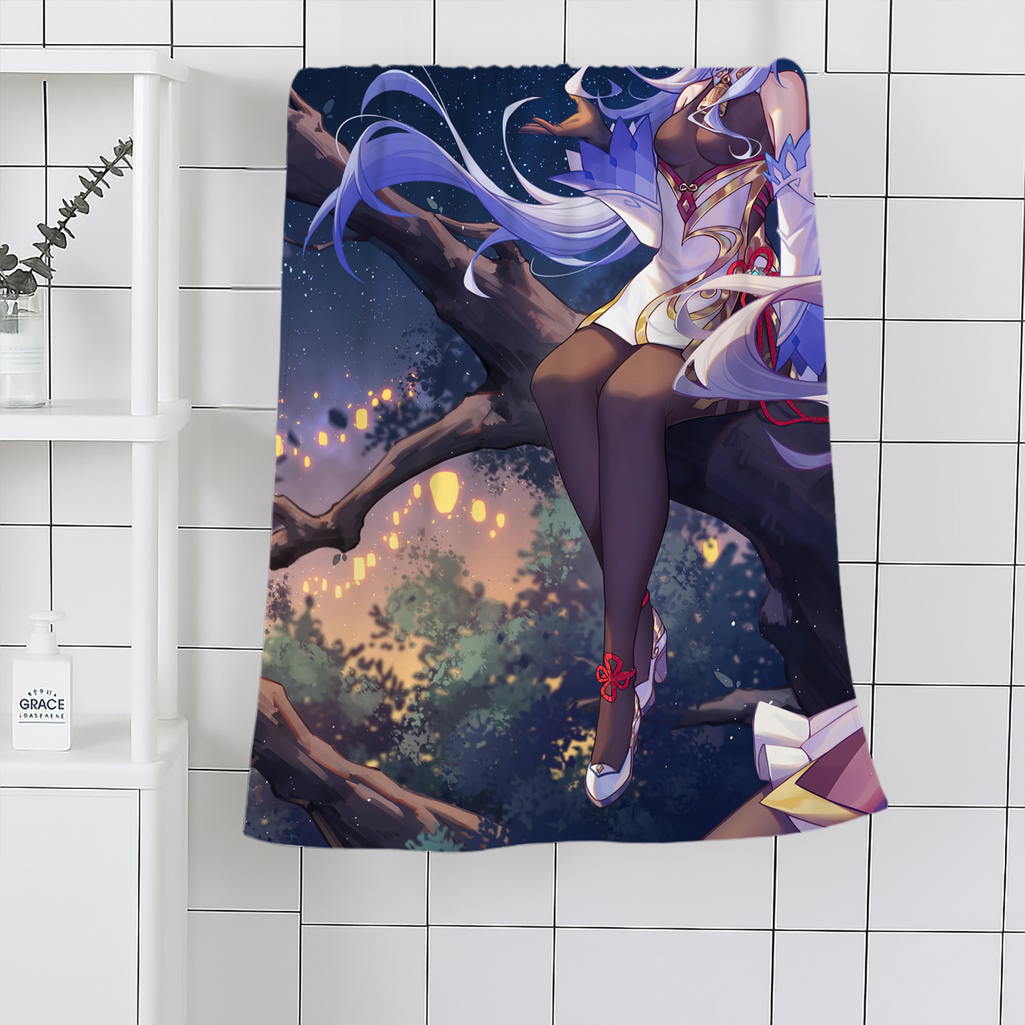 げんし神 genshin 大判バスタオル 70×140cm 吸水速乾 柔らかい肌触り