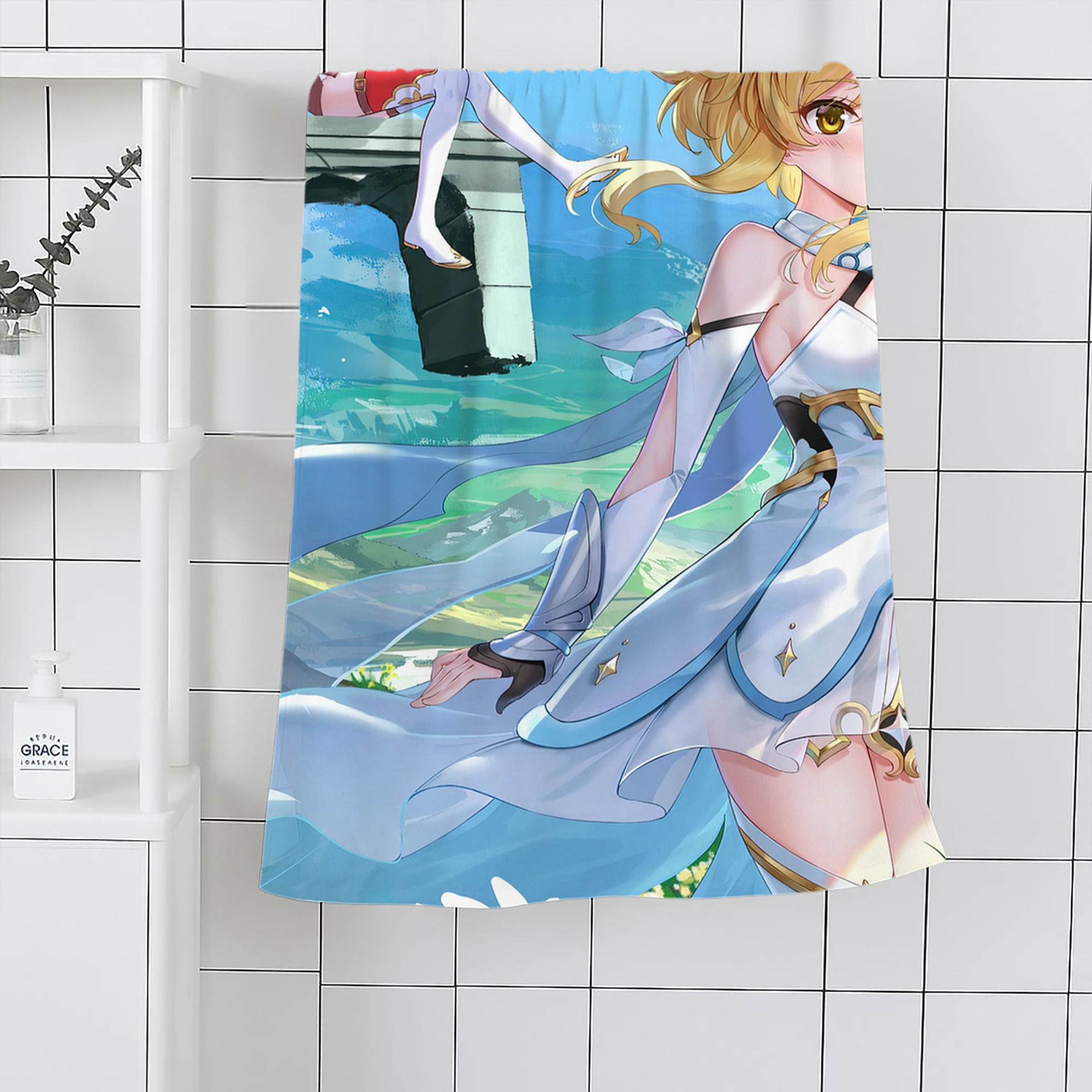 げんし神 genshin 大判バスタオル 70×140cm 吸水速乾 柔らかい肌触り