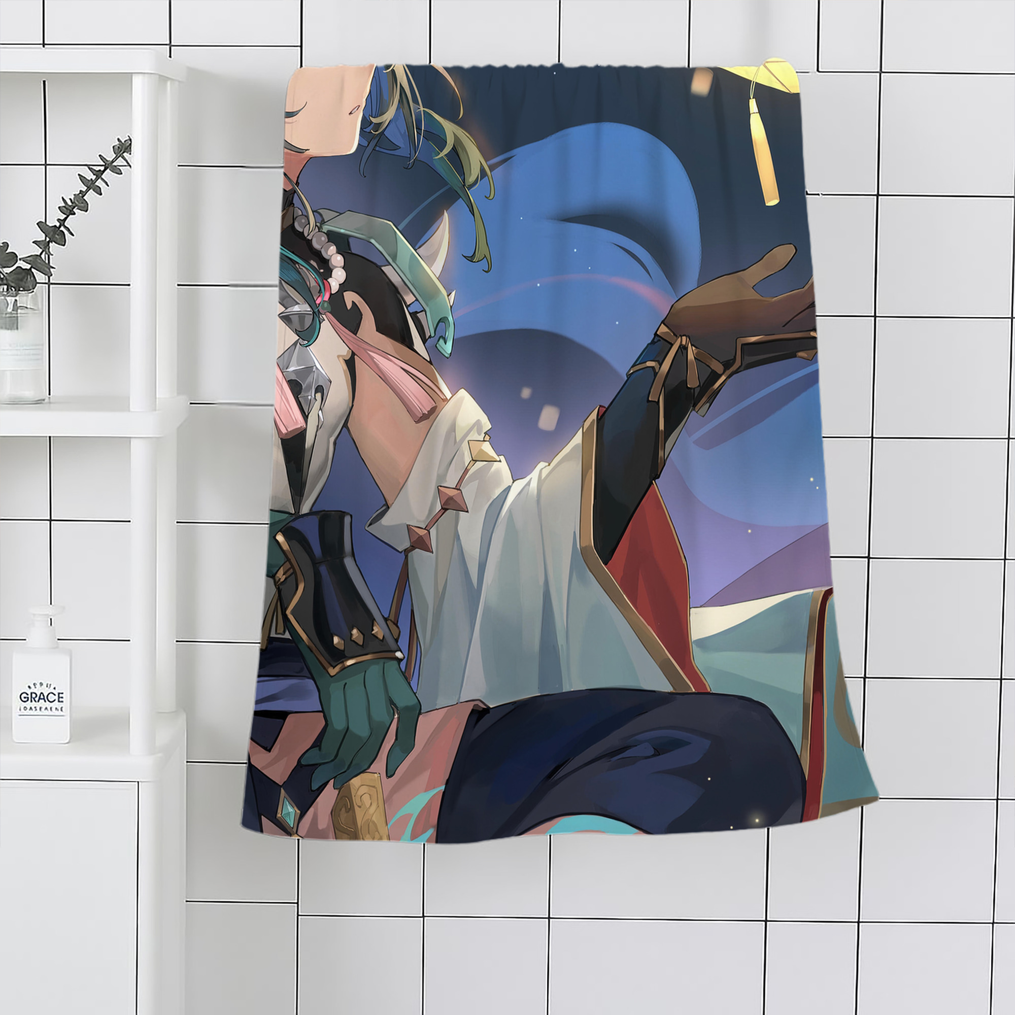 げんし神 genshin 大判バスタオル 70×140cm 吸水速乾 柔らかい肌触り