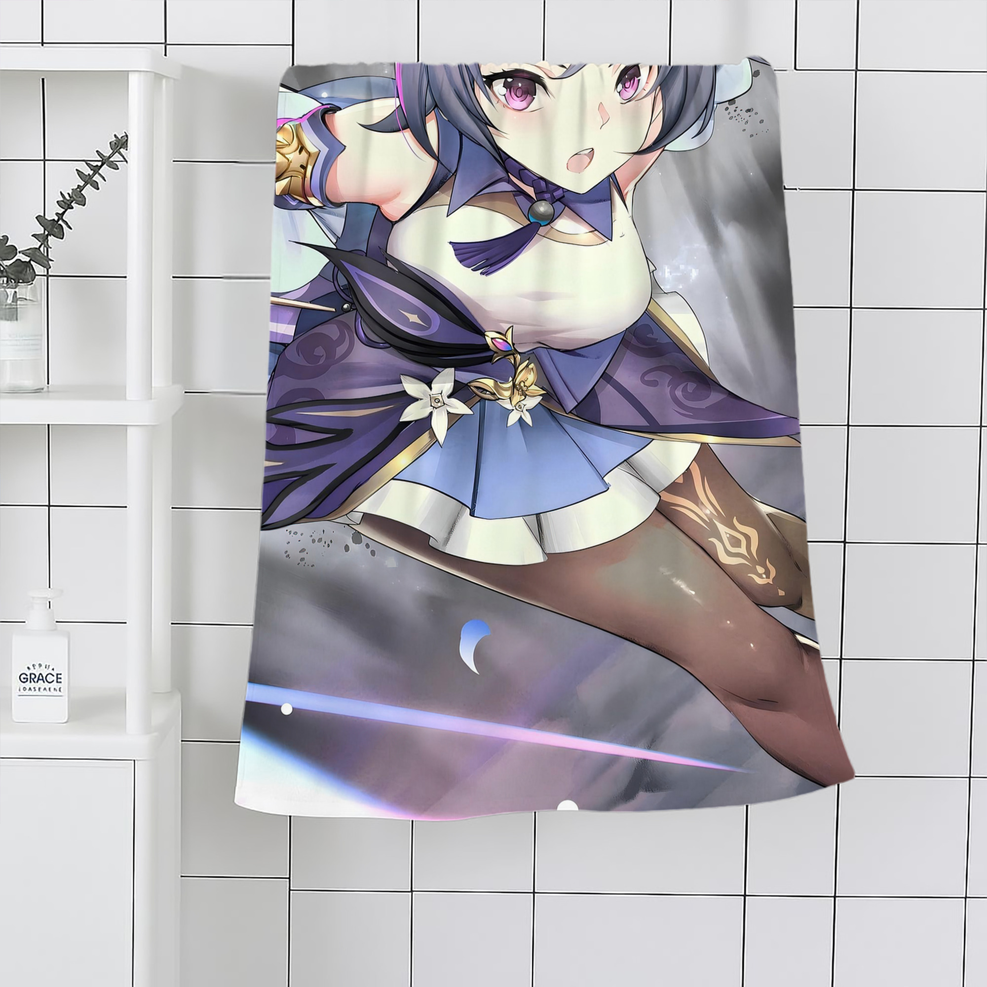 げんし神 genshin 大判バスタオル 70×140cm 吸水速乾 柔らかい肌触り