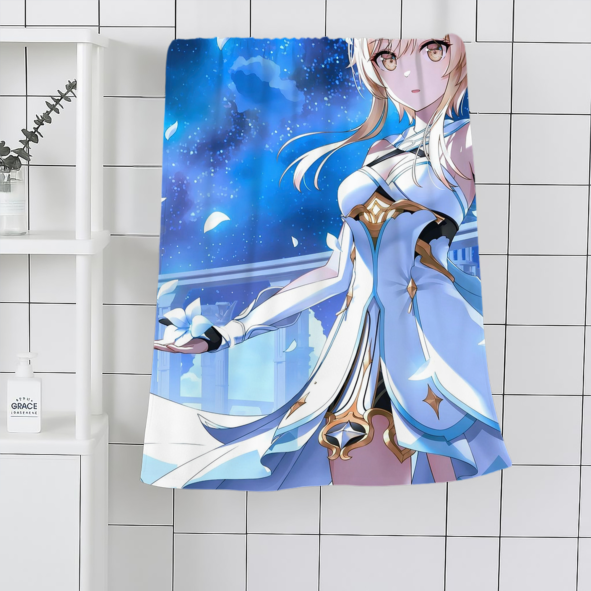 げんし神 genshin 大判バスタオル 70×140cm 吸水速乾 柔らかい肌触り