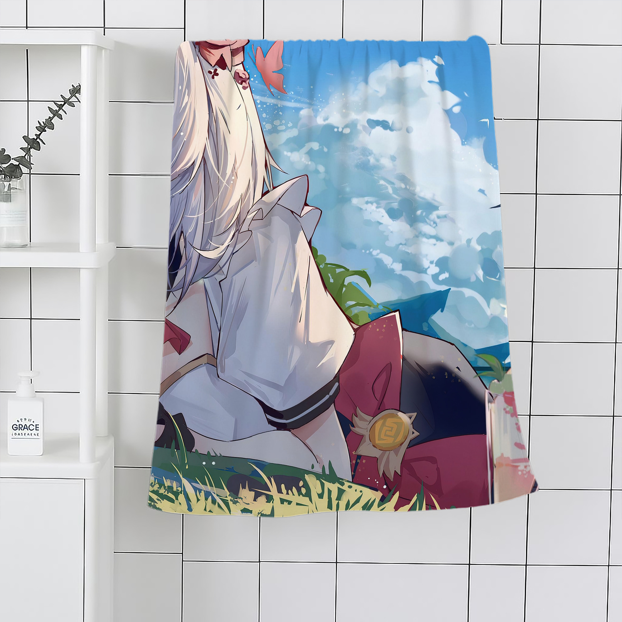 げんし神 genshin 大判バスタオル 70×140cm 吸水速乾 柔らかい肌触り