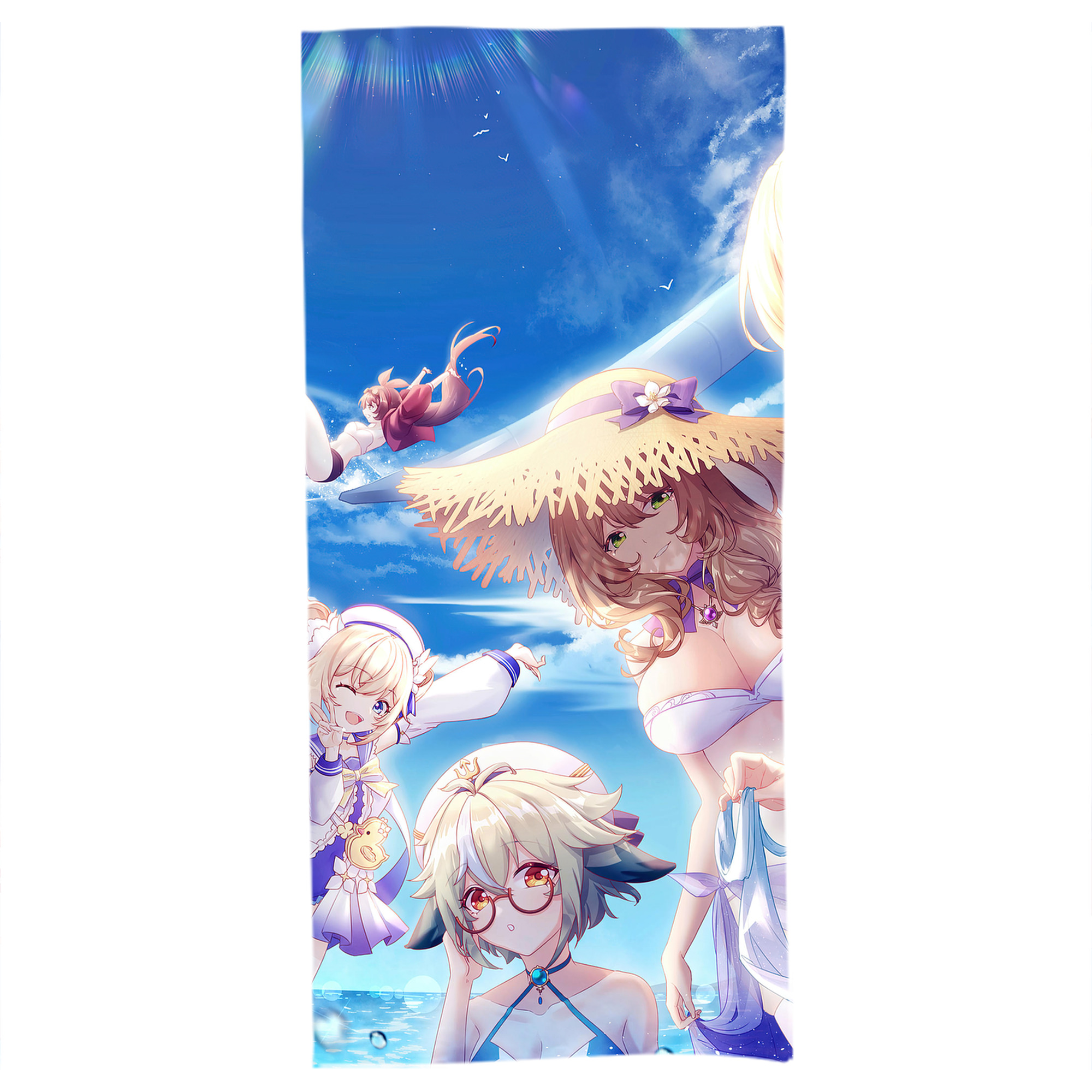 げんし神 genshin 大判バスタオル 70×140cm 吸水速乾 柔らかい肌触り