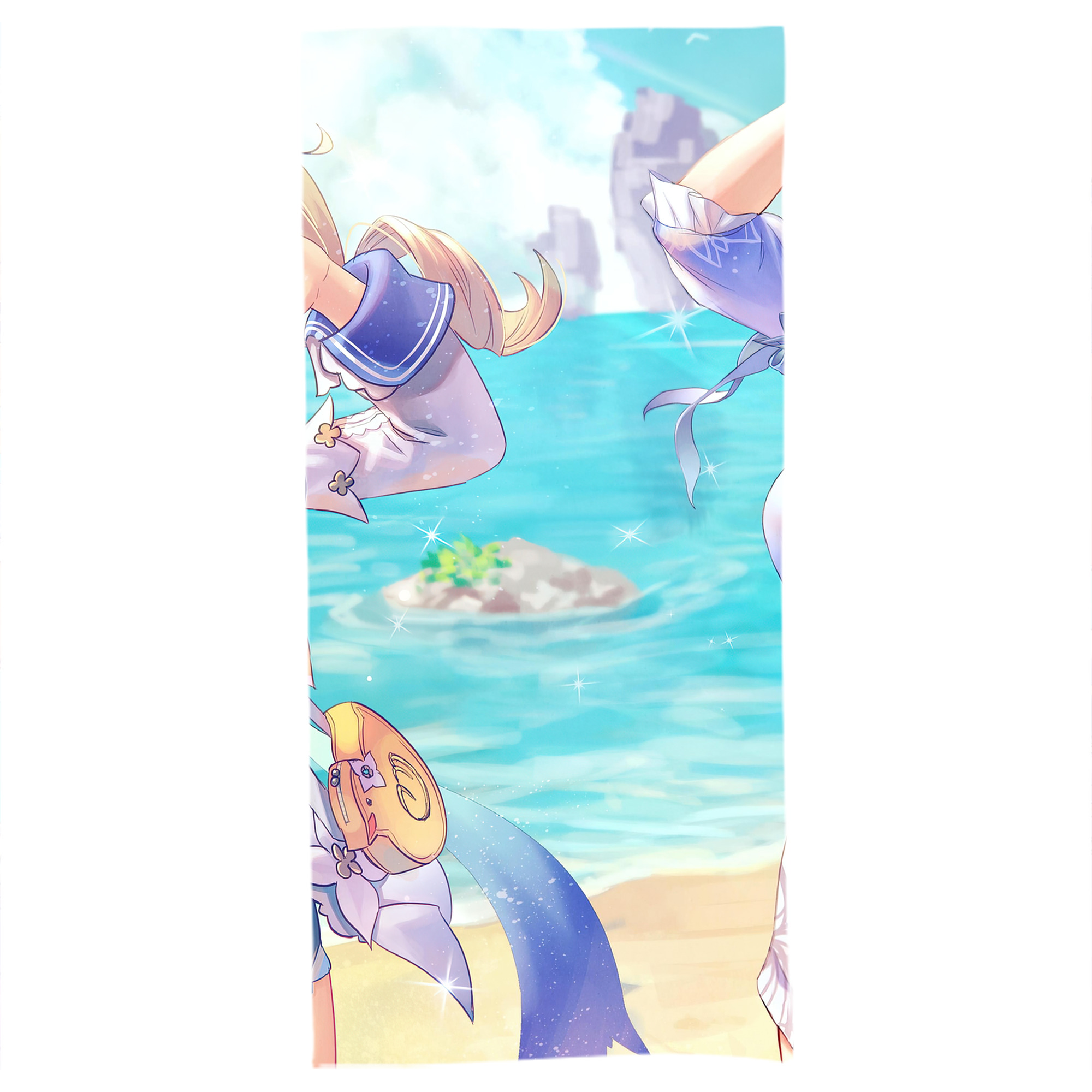 げんし神 genshin 大判バスタオル 70×140cm 吸水速乾 柔らかい肌触り