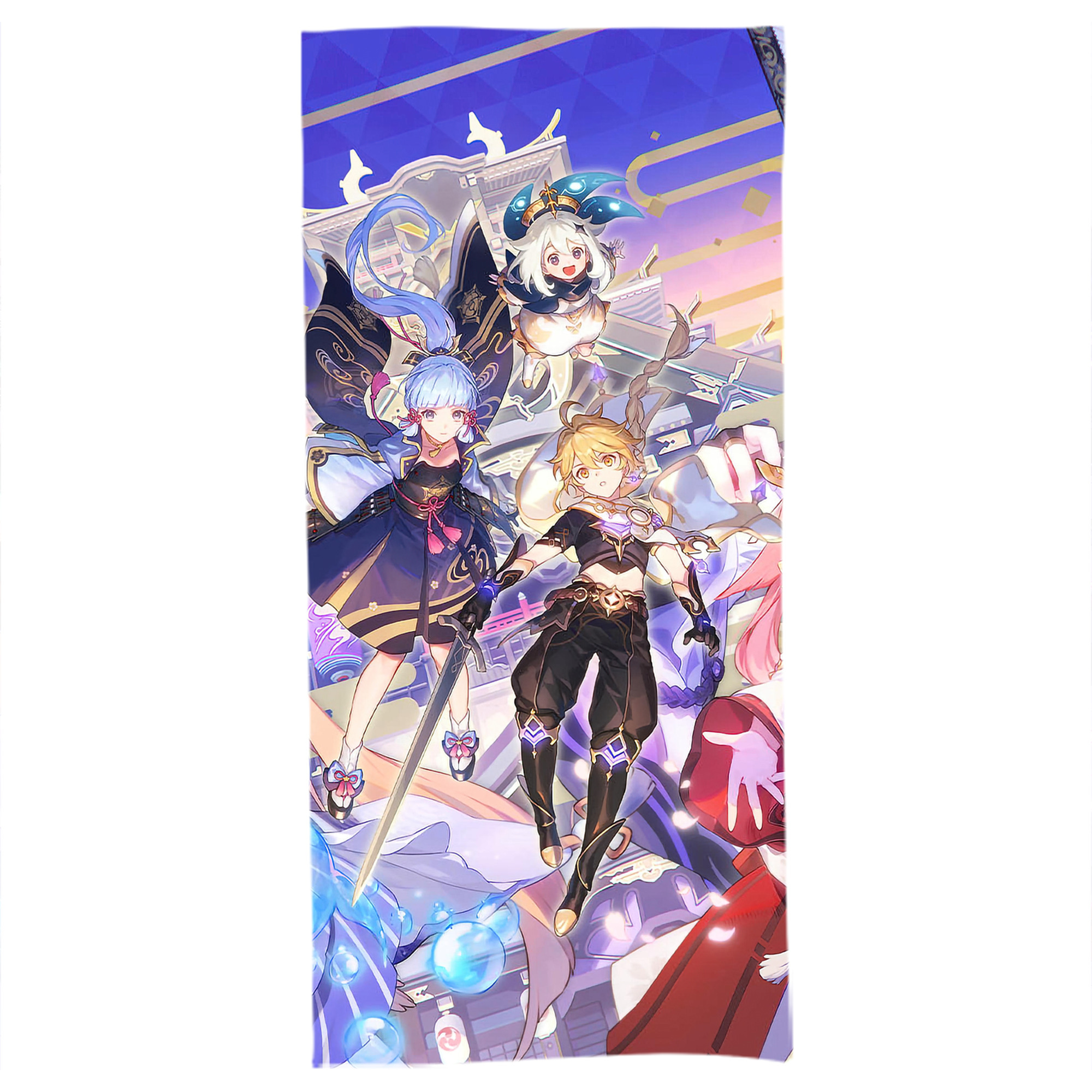 げんし神 genshin 大判バスタオル 70×140cm 吸水速乾 柔らかい肌触り