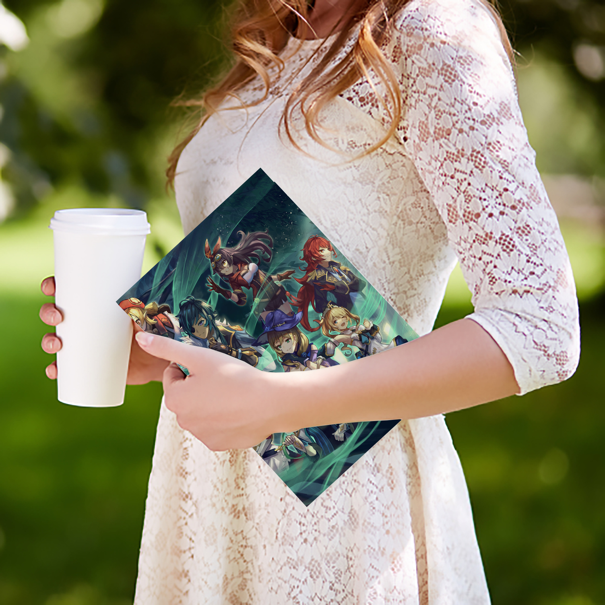 げんし神 genshin IPad ケース ブック型 PUレザー TPU 耐衝撃 軽量 薄型 ペン収納なし 全面保護 IPad 各モデル対応