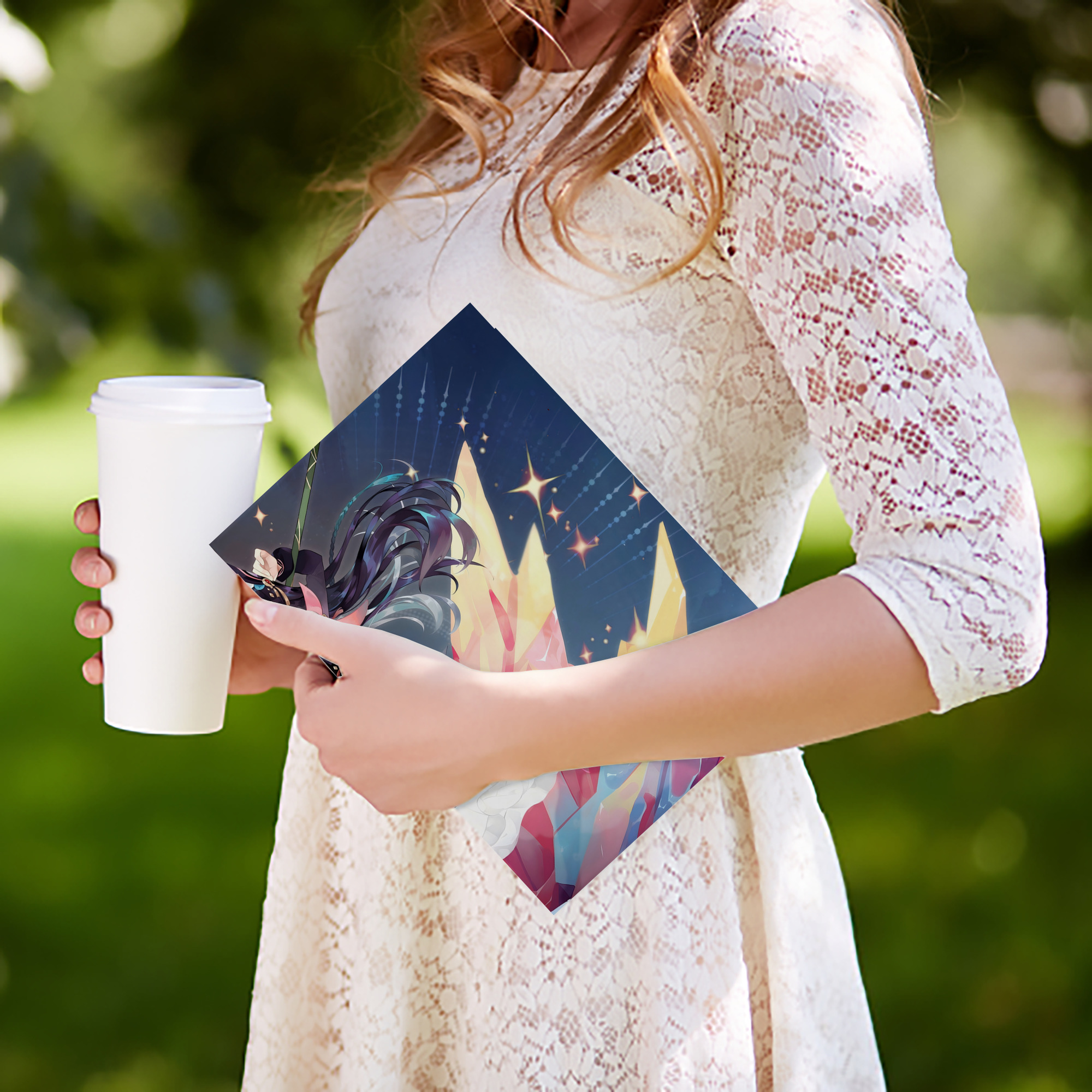 げんし神 genshin IPadケース ペンホルダー付き ブックスタイルデザイン