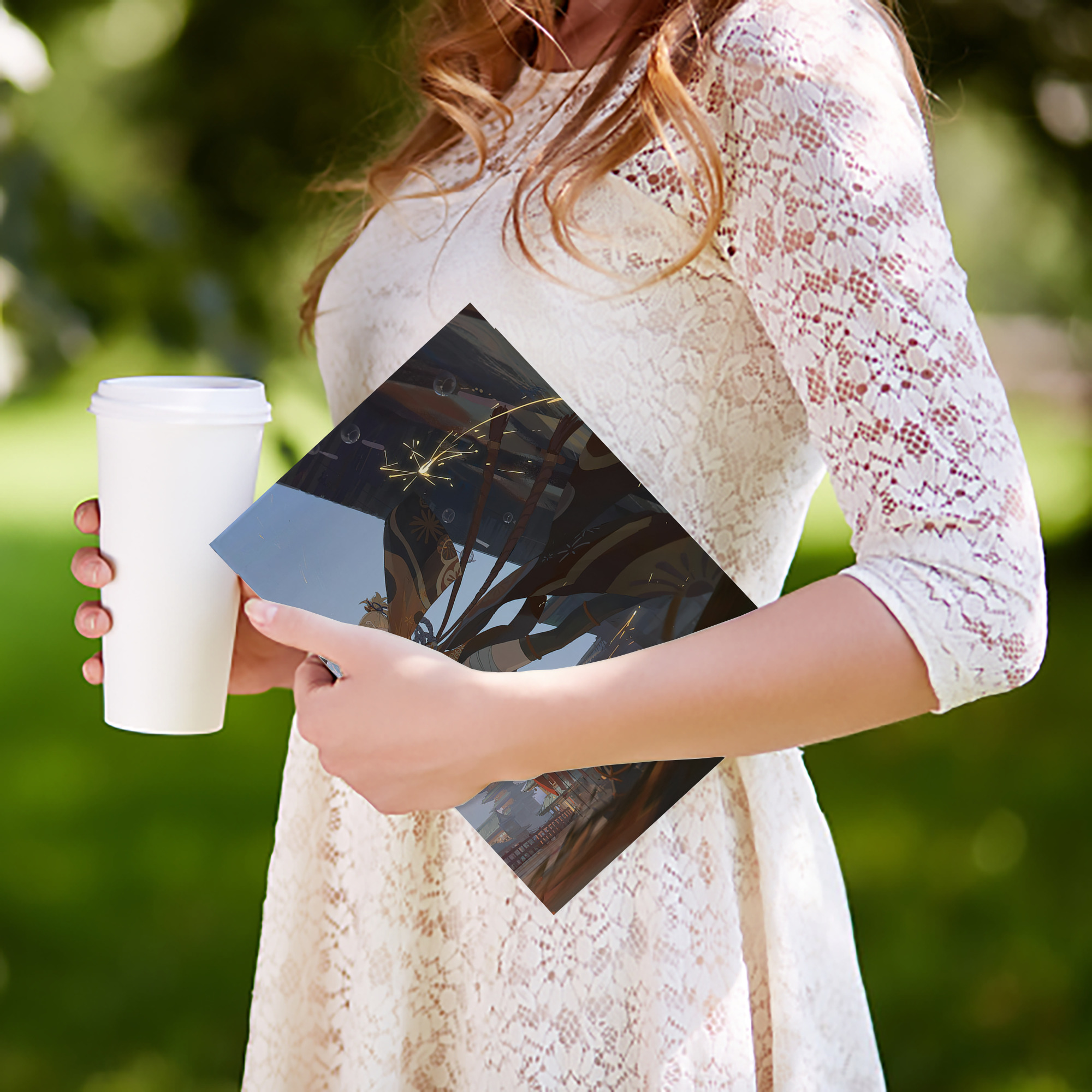 げんし神 genshin IPadケース ペンホルダー付き ブックスタイルデザイン