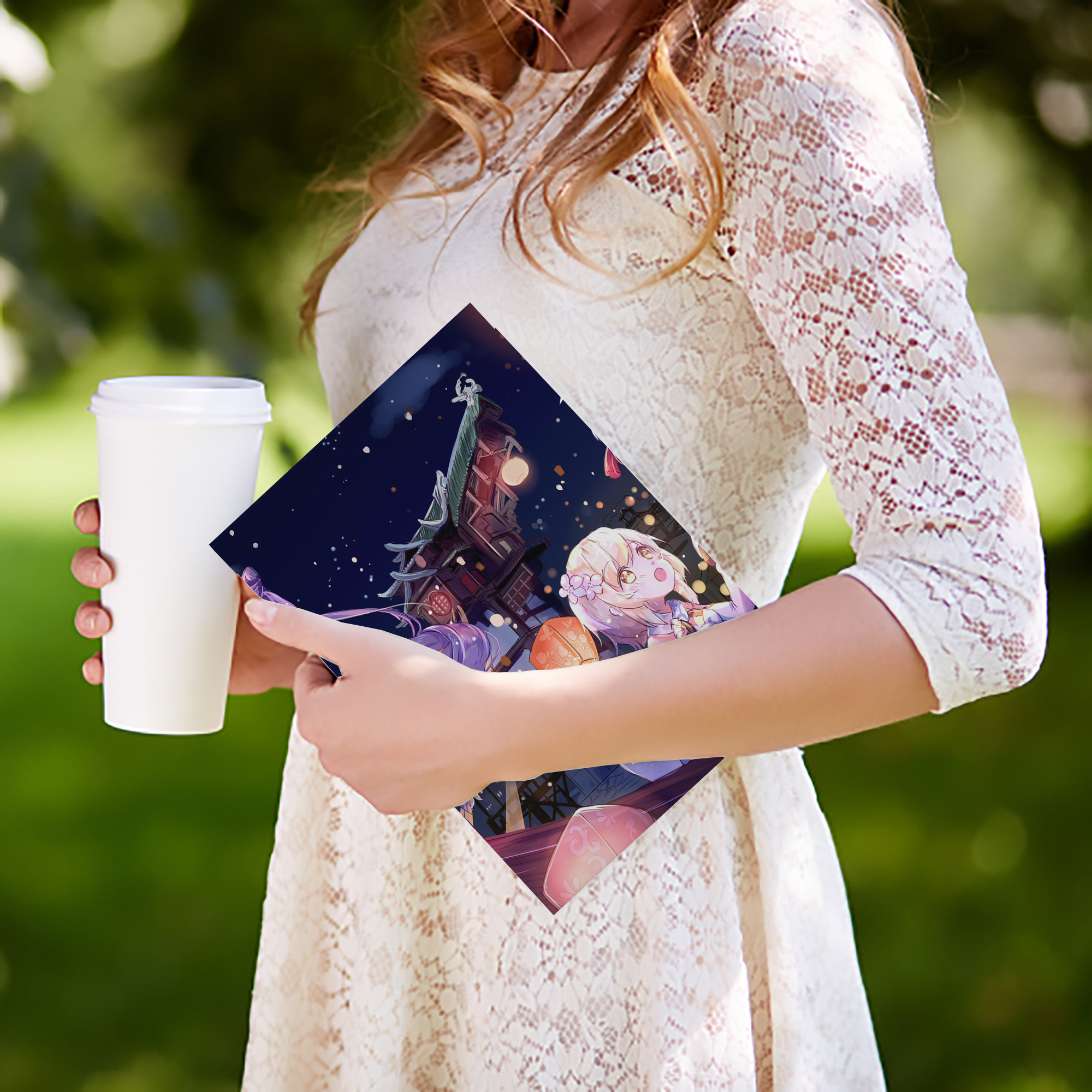 げんし神 genshin IPadケース ペンホルダー付き ブックスタイルデザイン