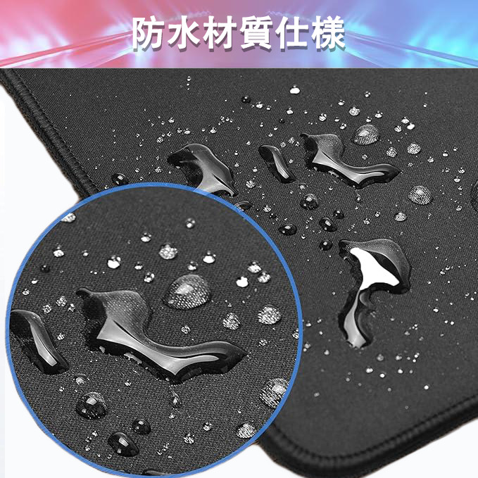 げんし神 genshin ステッチ加工 大判デスクマット／滑り止めマウスパッド