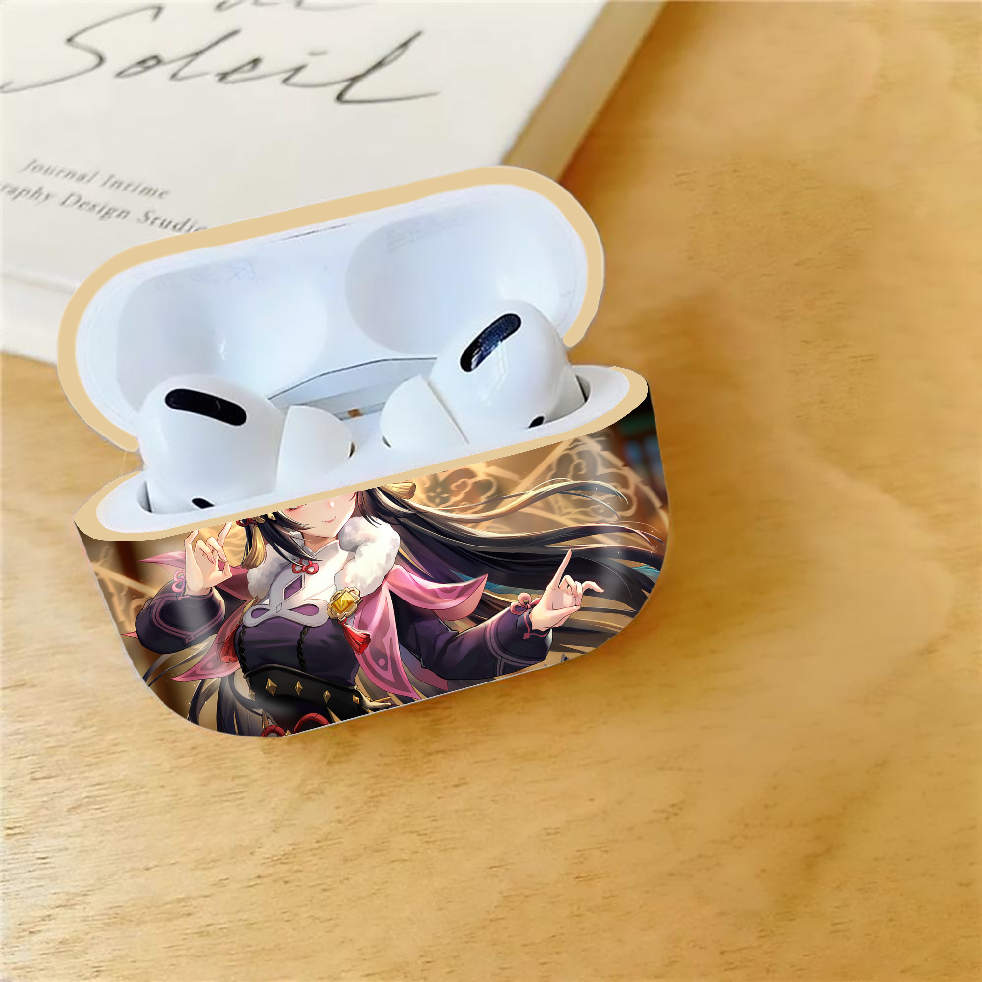 げんし神 genshin 【AirPods Pro用】ハードシェル保護ケース｜耐衝撃・防指紋・カラビナ付き商品仕様