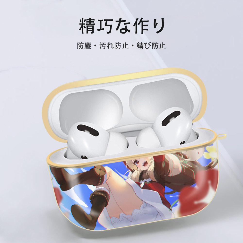 げんし神 genshin 【AirPods Pro用】ハードシェル保護ケース｜耐衝撃・防指紋・カラビナ付き商品仕様