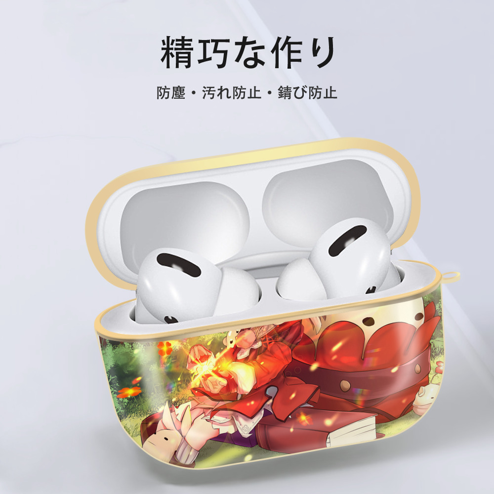 げんし神 genshin 【AirPods Pro用】ハードシェル保護ケース｜耐衝撃・防指紋・カラビナ付き商品仕様