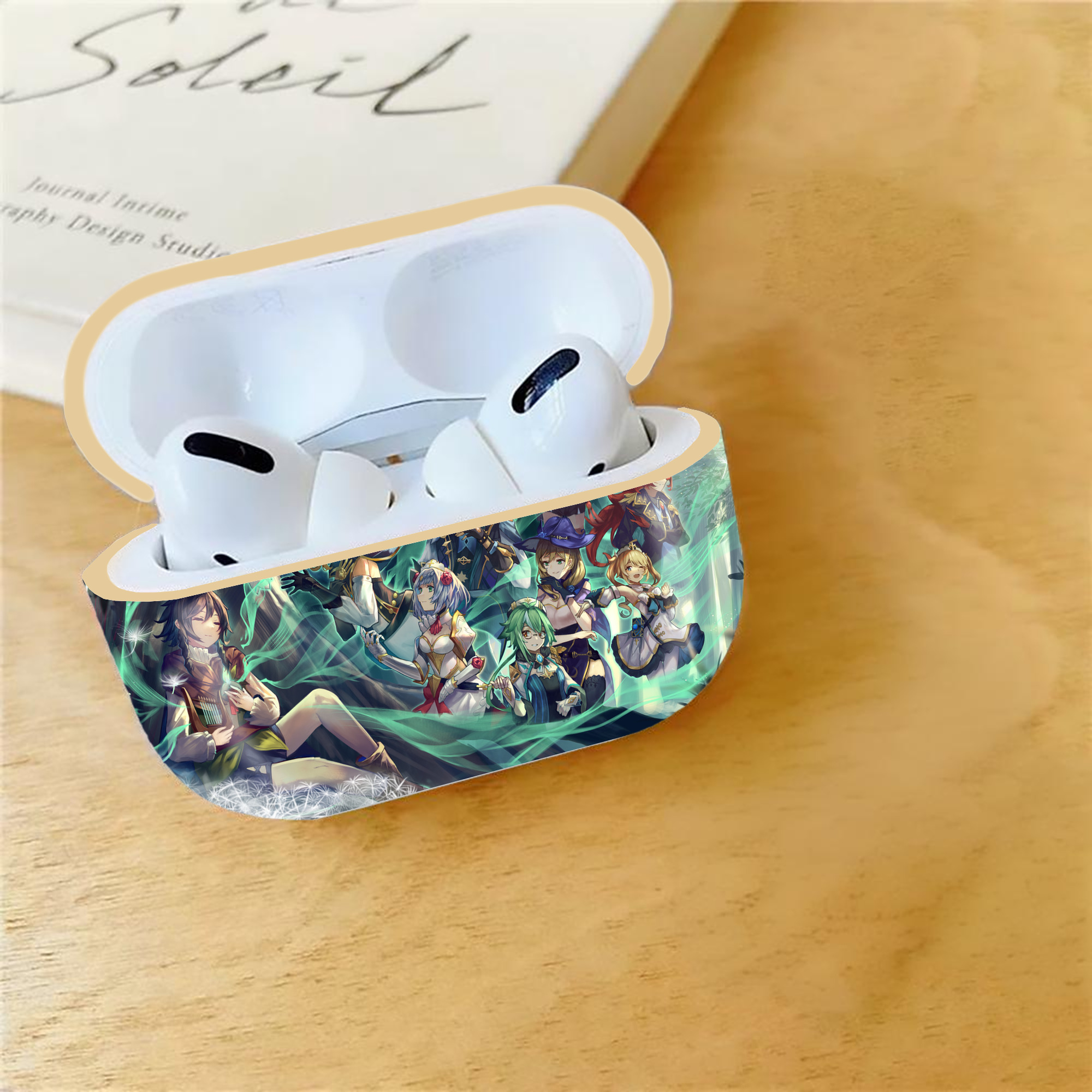 げんし神 genshin 【AirPods Pro用】ハードシェル保護ケース｜耐衝撃・防指紋・カラビナ付き商品仕様