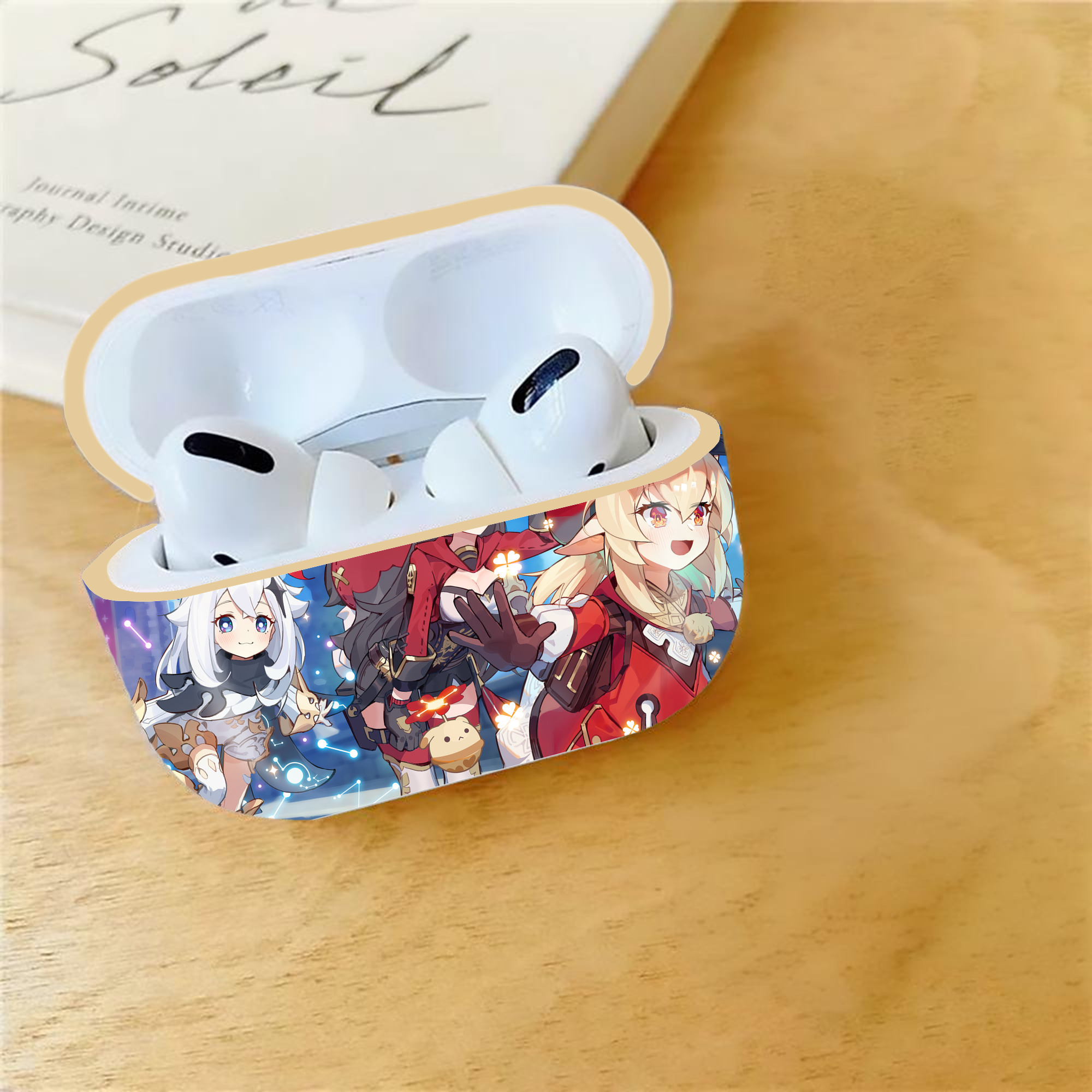 げんし神 genshin 【AirPods Pro用】ハードシェル保護ケース｜耐衝撃・防指紋・カラビナ付き商品仕様