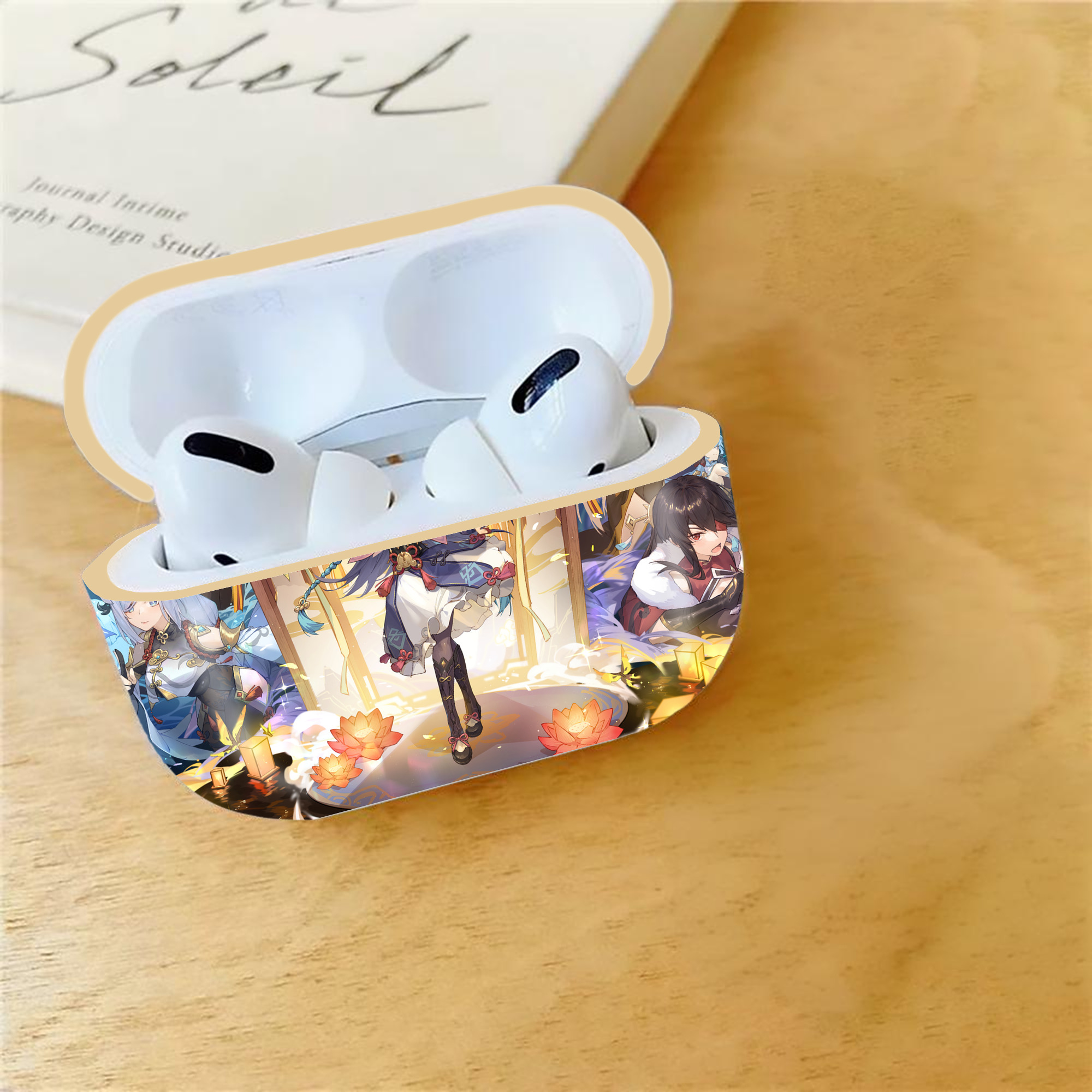 げんし神 genshin 【AirPods Pro用】ハードシェル保護ケース｜耐衝撃・防指紋・カラビナ付き商品仕様