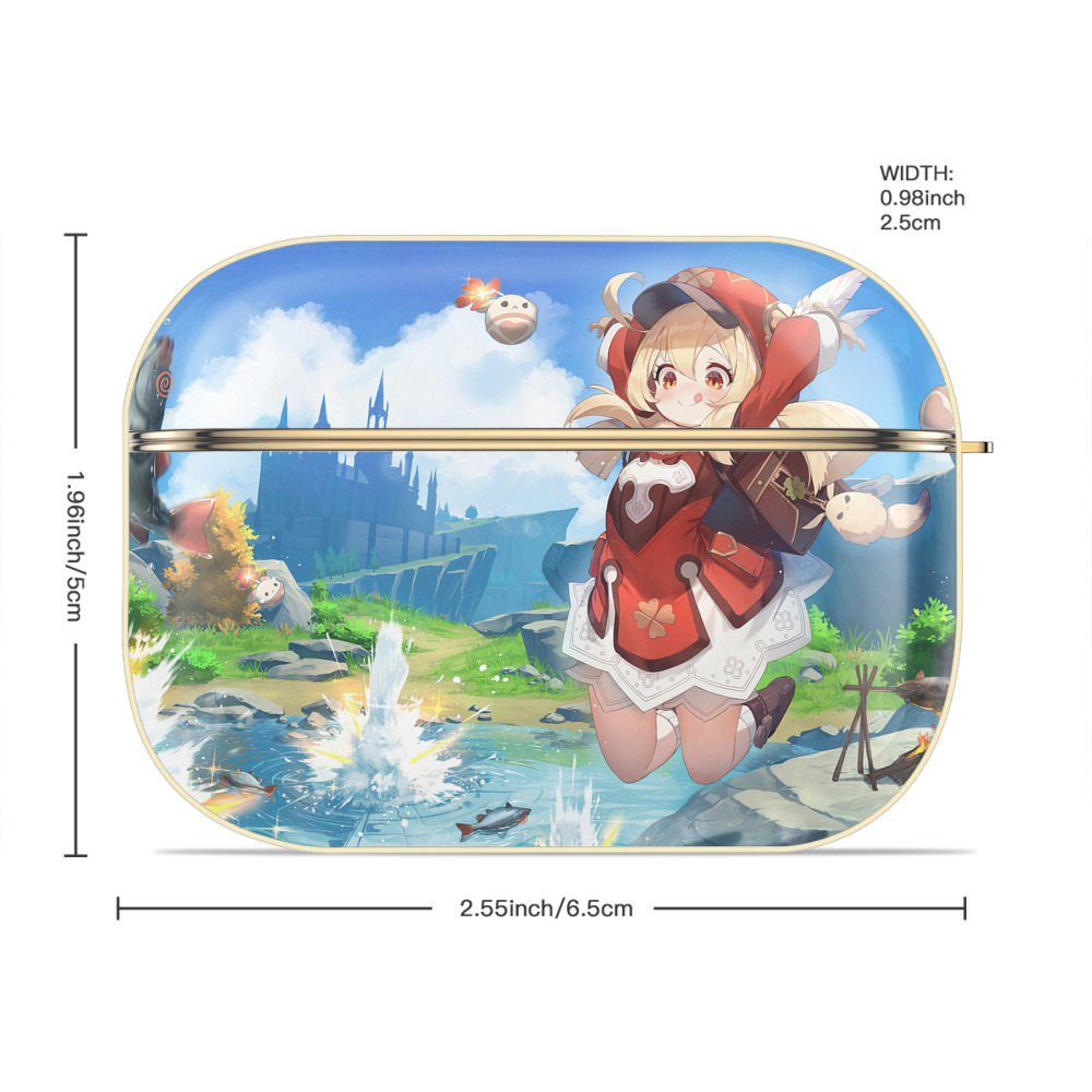 げんし神 genshin 【AirPods Pro用】ハードシェル保護ケース｜耐衝撃・防指紋・カラビナ付き商品仕様