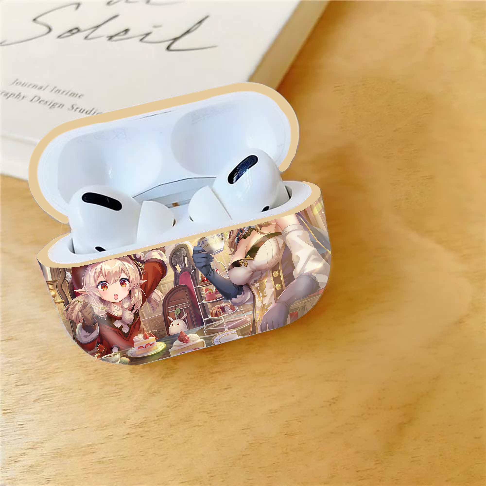 げんし神 genshin 【AirPods Pro用】ハードシェル保護ケース｜耐衝撃・防指紋・カラビナ付き商品仕様