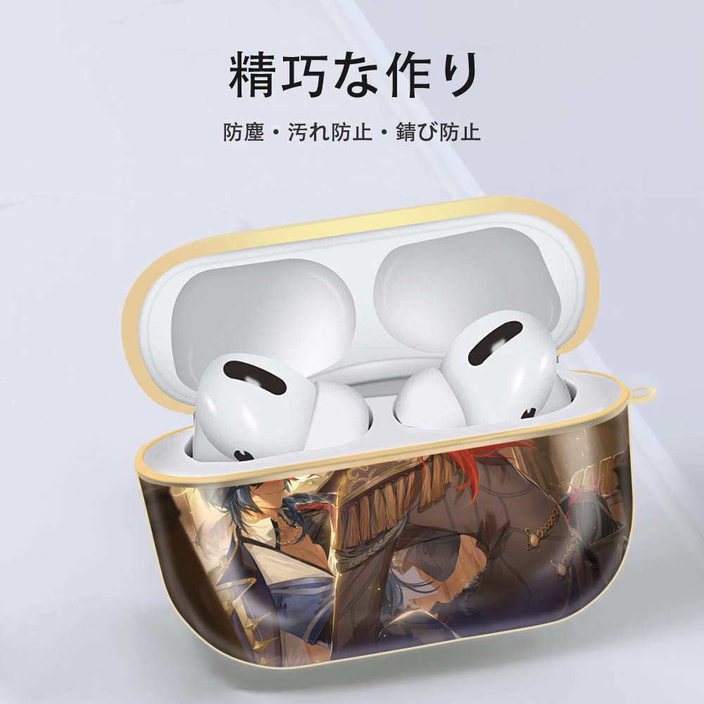 げんし神 genshin 【AirPods Pro用】ハードシェル保護ケース｜耐衝撃・防指紋・カラビナ付き商品仕様