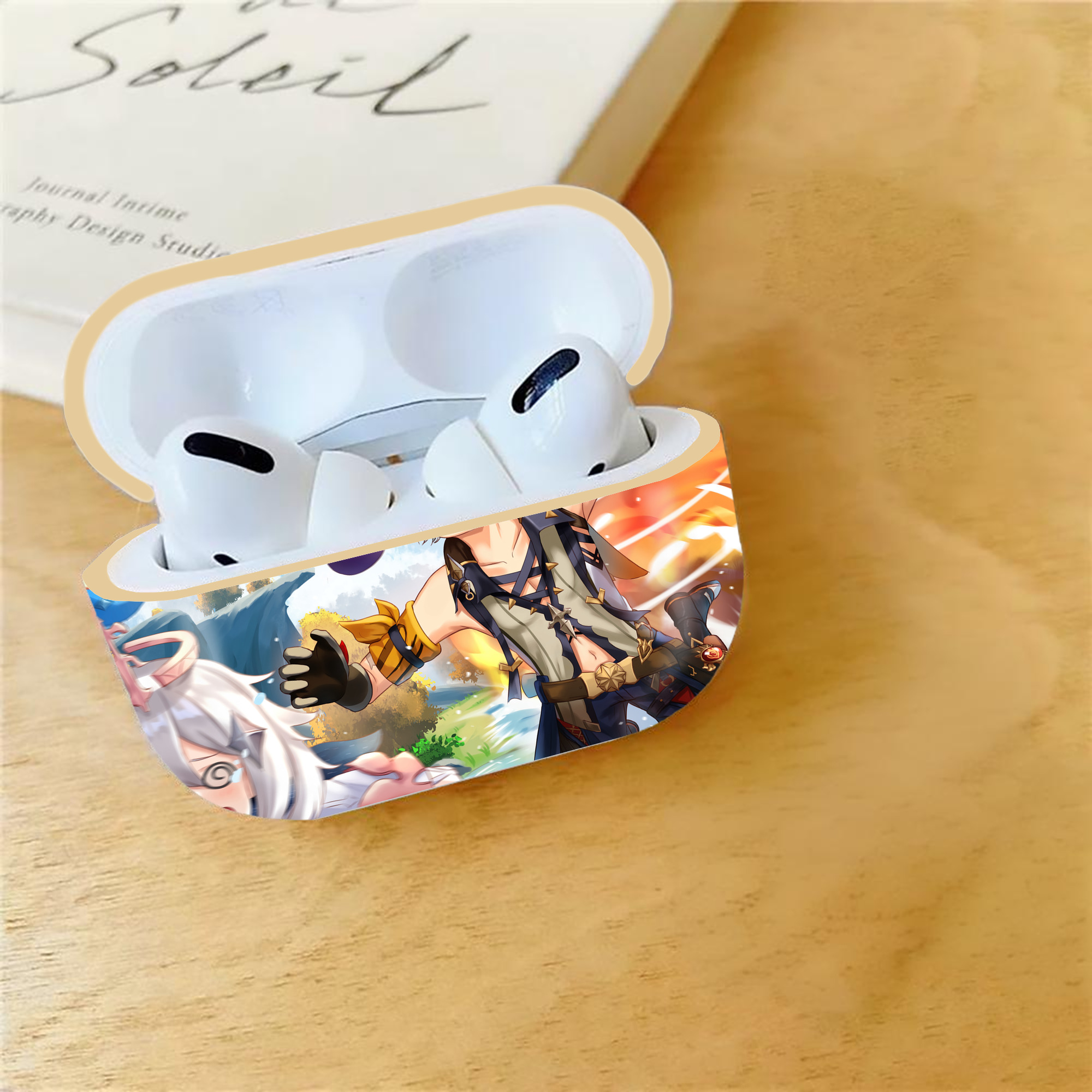 げんし神 genshin 【AirPods Pro用】ハードシェル保護ケース｜耐衝撃・防指紋・カラビナ付き商品仕様