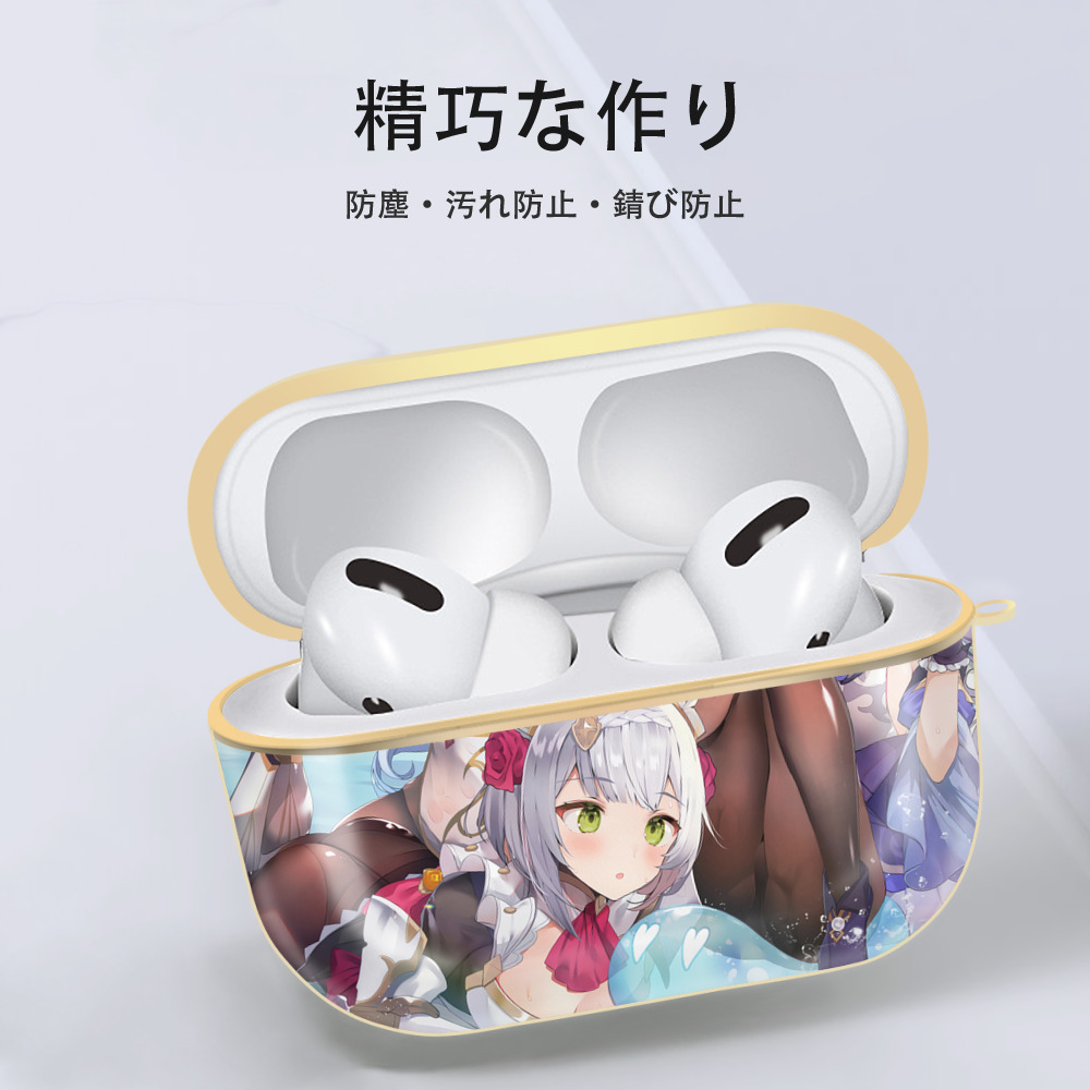 げんし神 genshin 【AirPods Pro用】ハードシェル保護ケース｜耐衝撃・防指紋・カラビナ付き商品仕様
