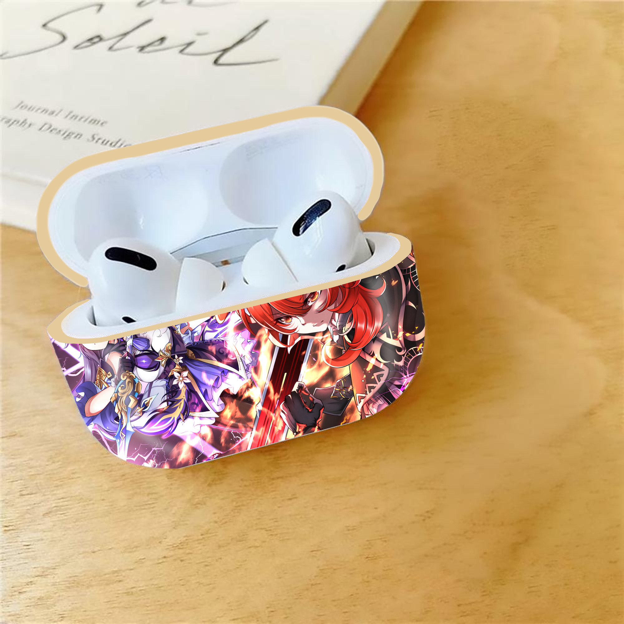 げんし神 genshin 【AirPods Pro用】ハードシェル保護ケース｜耐衝撃・防指紋・カラビナ付き商品仕様