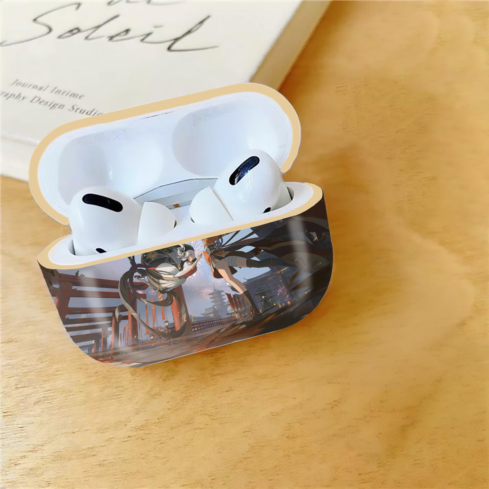 げんし神 genshin 【AirPods Pro用】ハードシェル保護ケース｜耐衝撃・防指紋・カラビナ付き商品仕様