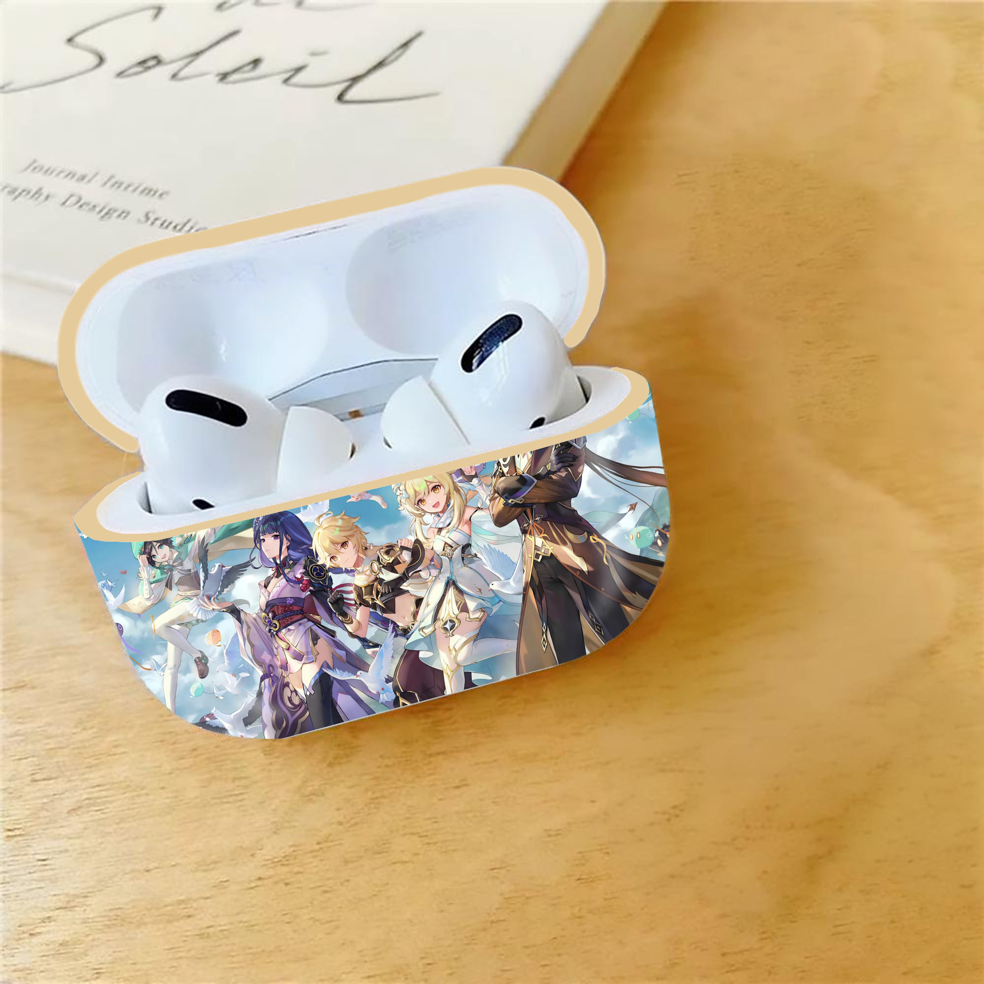 げんし神 genshin 【AirPods Pro用】ハードシェル保護ケース｜耐衝撃・防指紋・カラビナ付き商品仕様