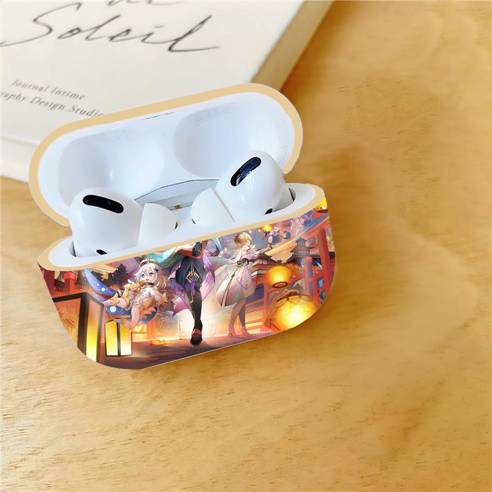 げんし神 genshin 【AirPods Pro用】ハードシェル保護ケース｜耐衝撃・防指紋・カラビナ付き商品仕様