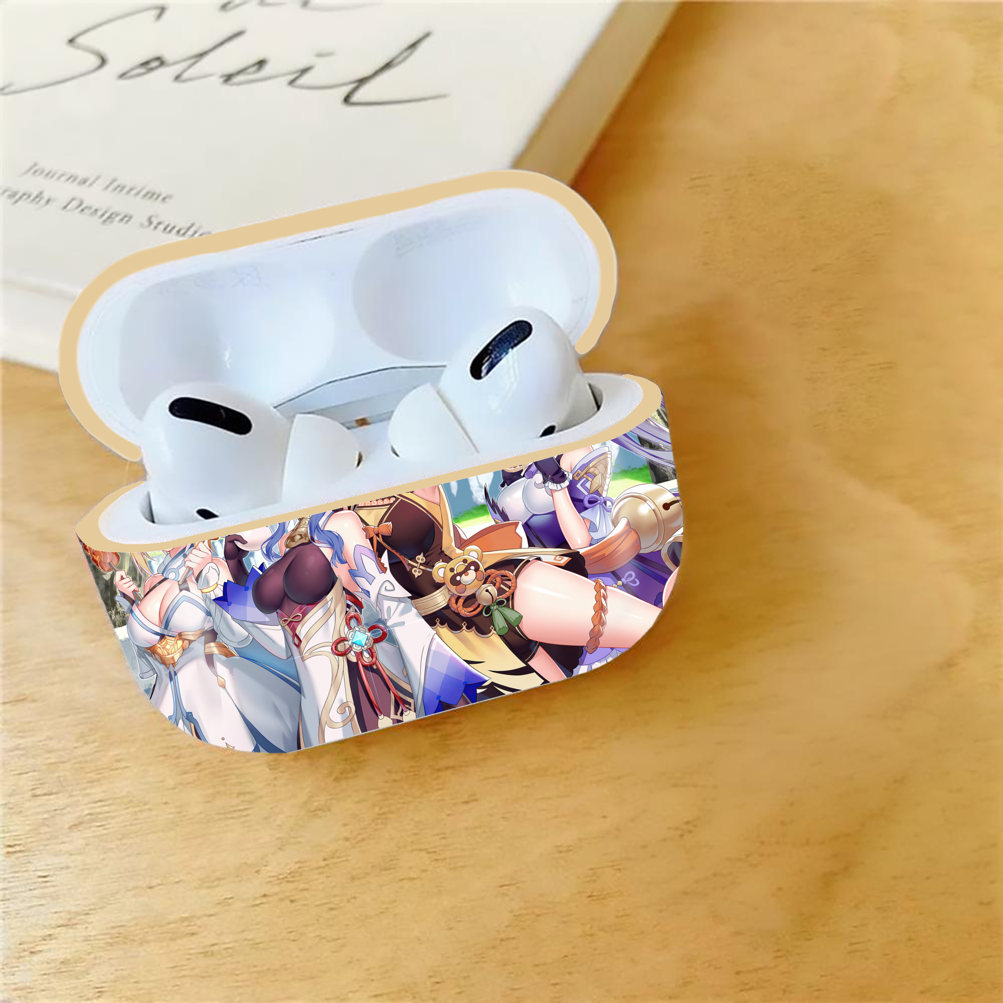 げんし神 genshin 【AirPods Pro用】ハードシェル保護ケース｜耐衝撃・防指紋・カラビナ付き商品仕様