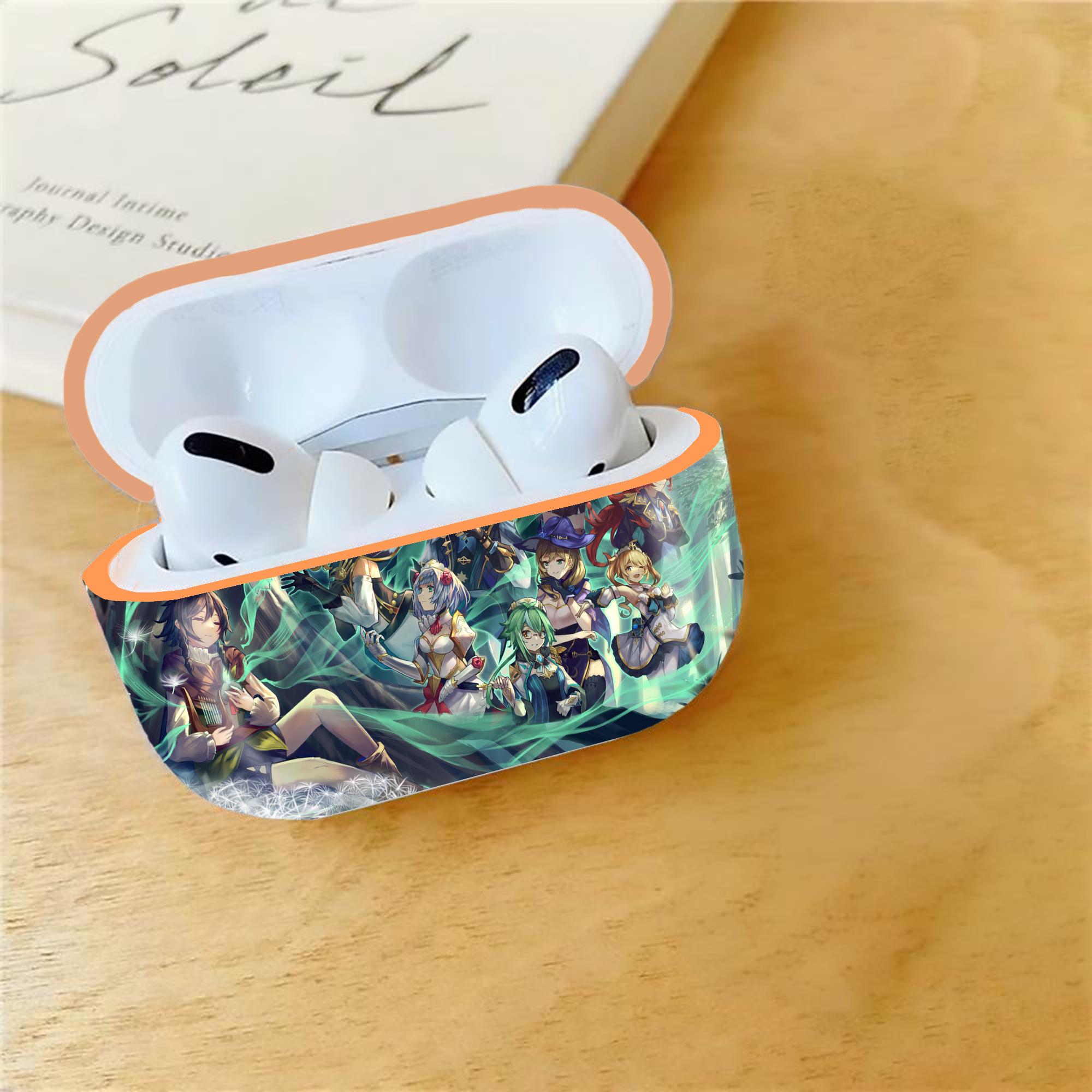 げんし神 genshin 【AirPods Pro用】ハードシェル保護ケース｜耐衝撃・防指紋・カラビナ付き商品仕様