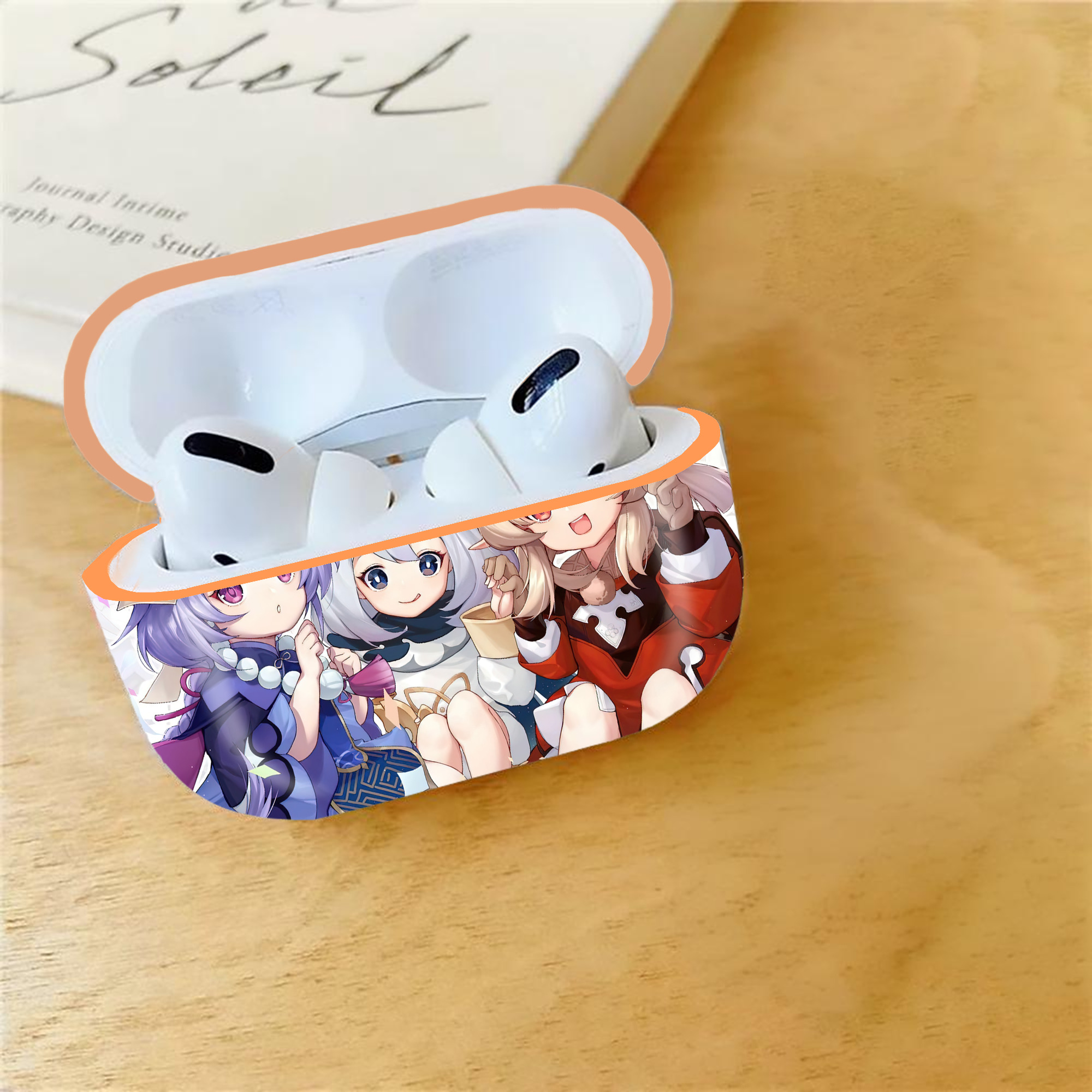 げんし神 genshin 【AirPods Pro用】ハードシェル保護ケース｜耐衝撃・防指紋・カラビナ付き商品仕様