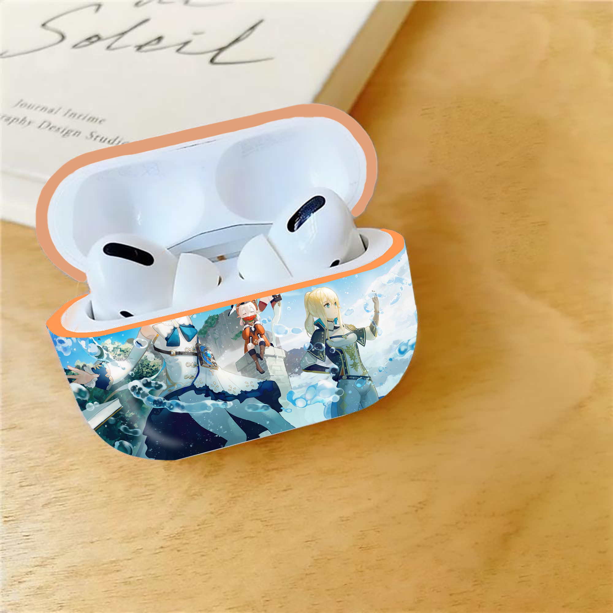 げんし神 genshin 【AirPods Pro用】ハードシェル保護ケース｜耐衝撃・防指紋・カラビナ付き商品仕様