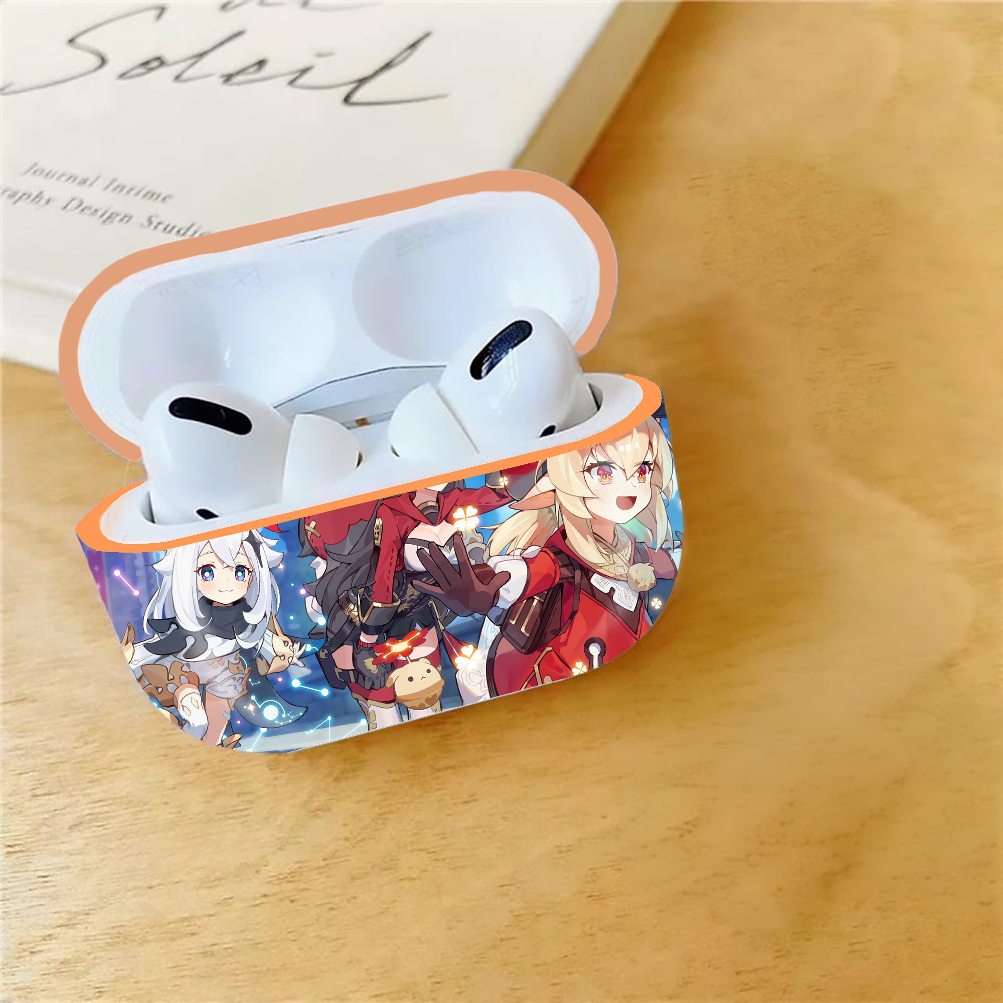 げんし神 genshin 【AirPods Pro用】ハードシェル保護ケース｜耐衝撃・防指紋・カラビナ付き商品仕様